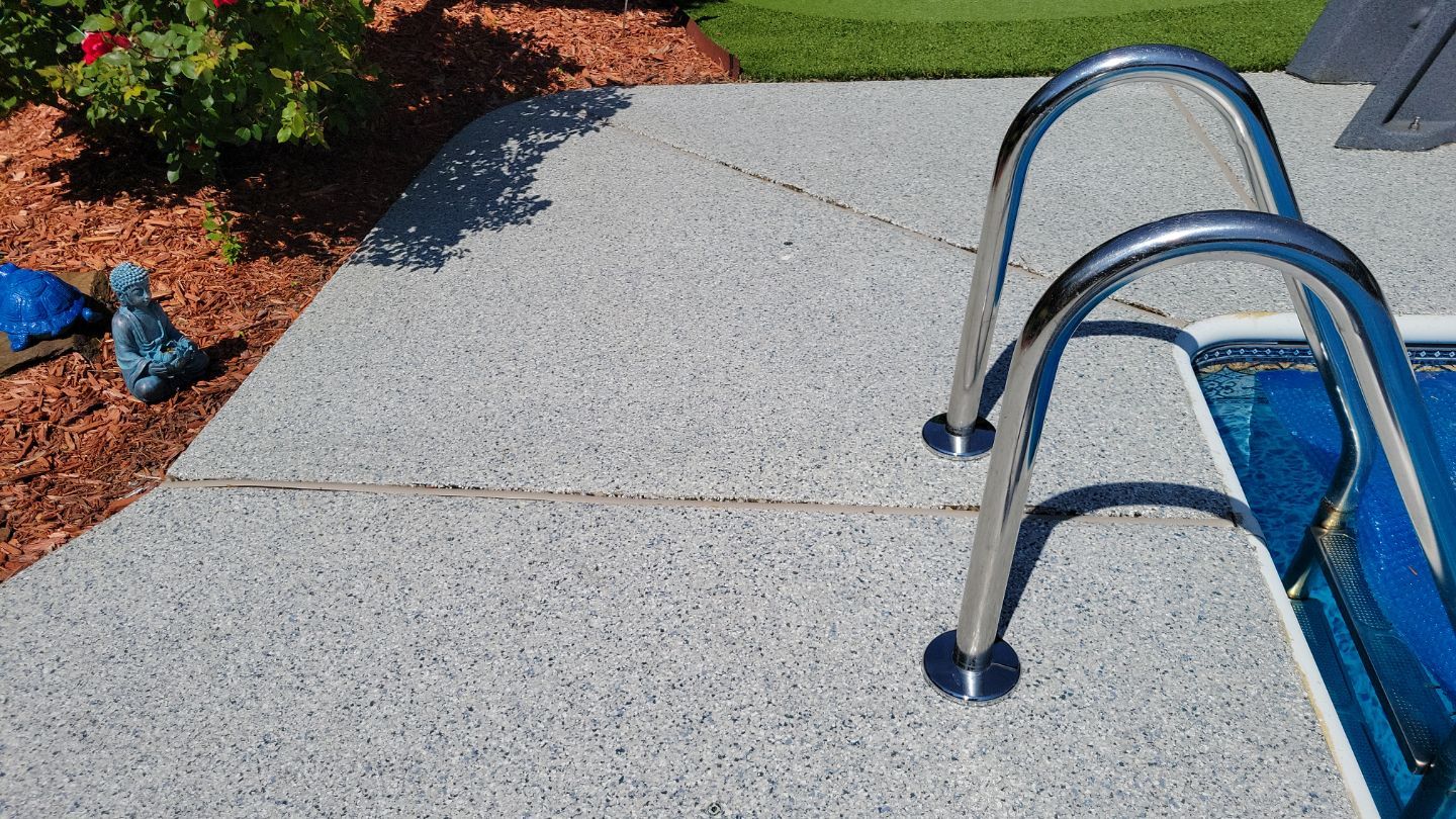 Pool Deck in Worcester, MA by Symphony Concrete Coatings