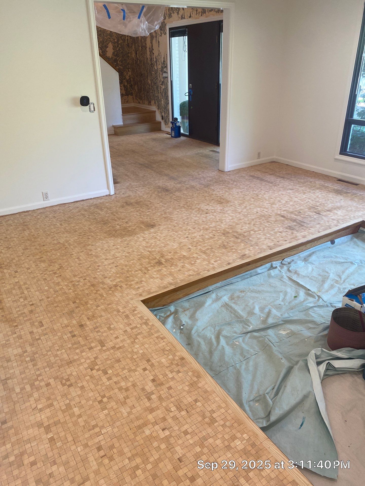 UNIQUE MID CENTURY MODERN Square Wood Tile Floor by RTBaldwin Hardwood Floors