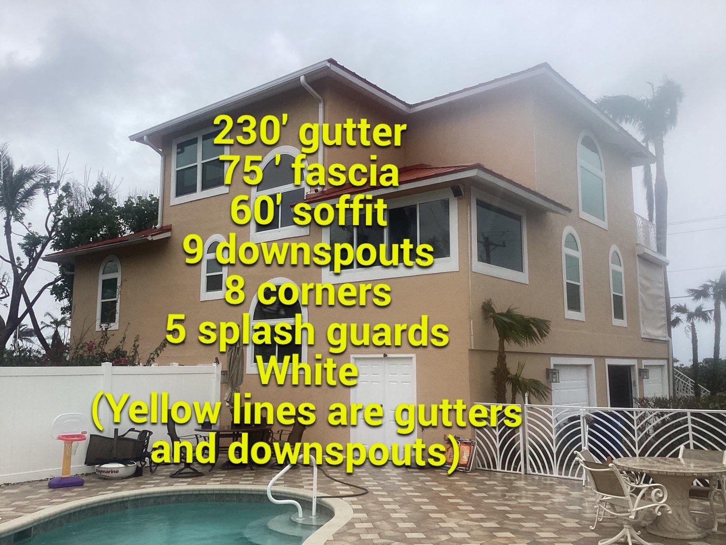 Seamless Gutter Installation for Beachfront Homes in Captiva by Gutter Professors