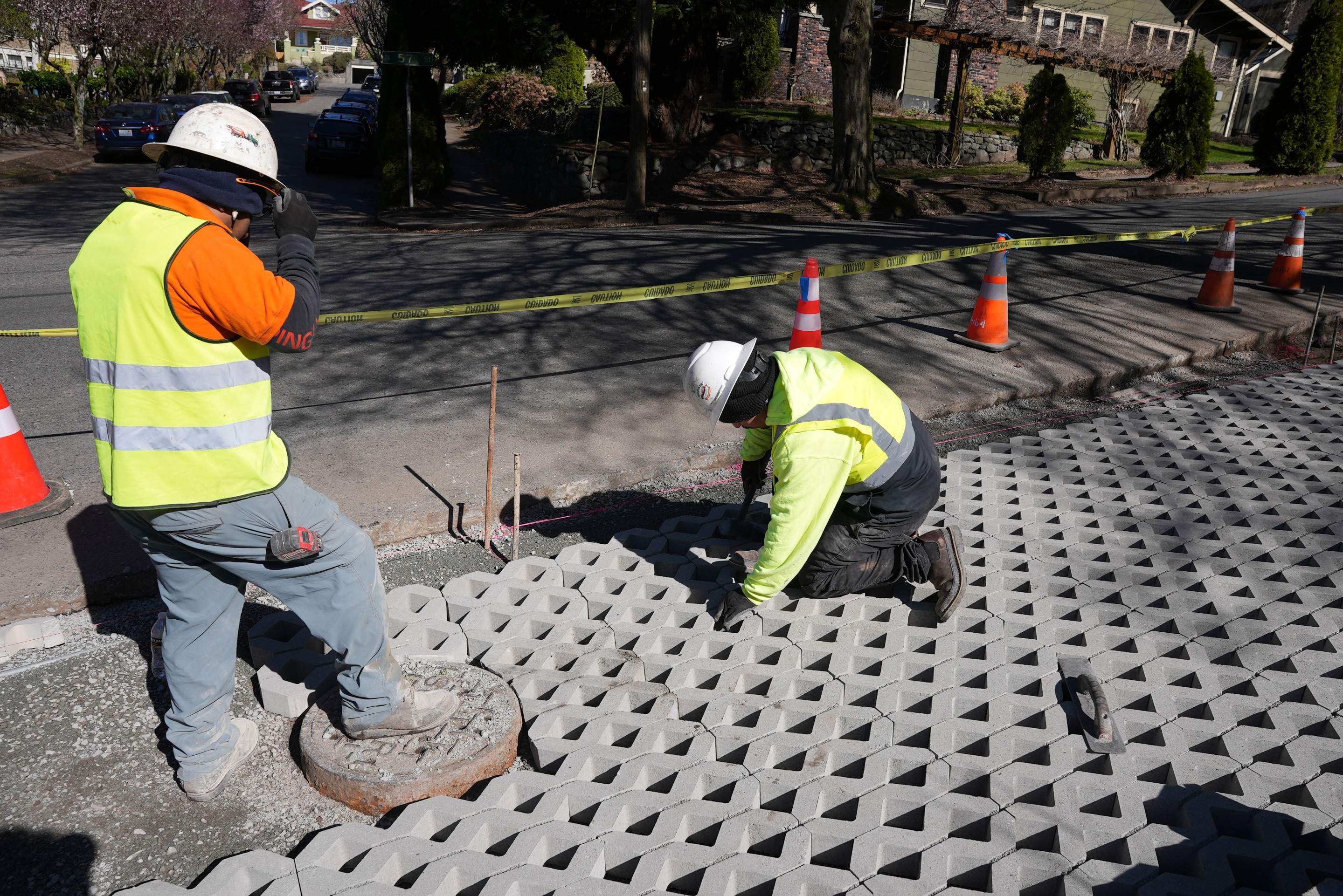 Russell | Turfstone Pavers Driveway  by Jireh Asphalt & Concrete Inc 