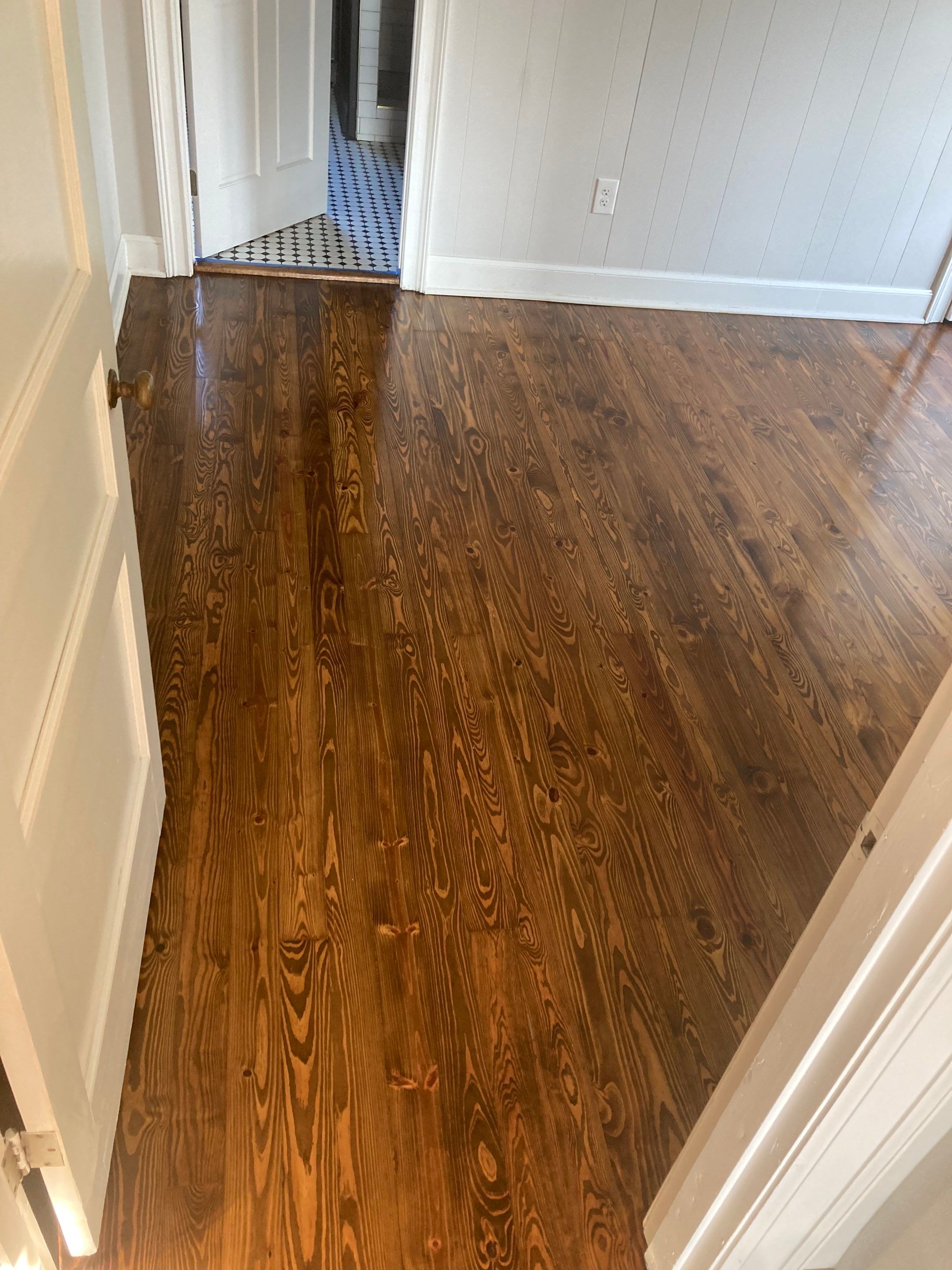 Hardwood floor refinish/restore by Footprints Floors of Nashville