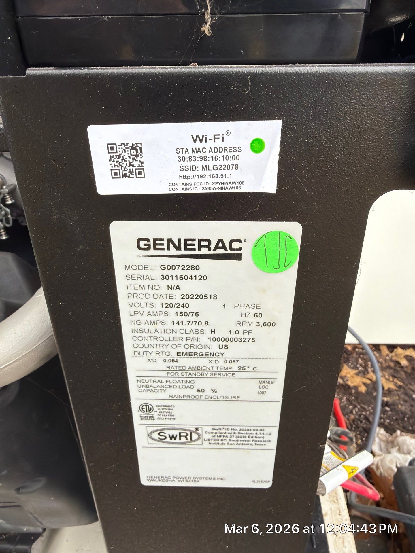 Generac Generator Diagnostic, Battery Replacement & Cold Weather Kit – Belvidere, IL | GSHA Services, LTD by GSHA Services LTD
