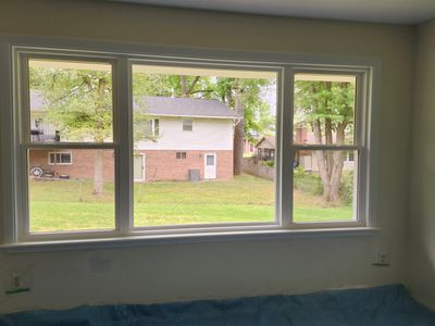 Bow window replacement with flat window