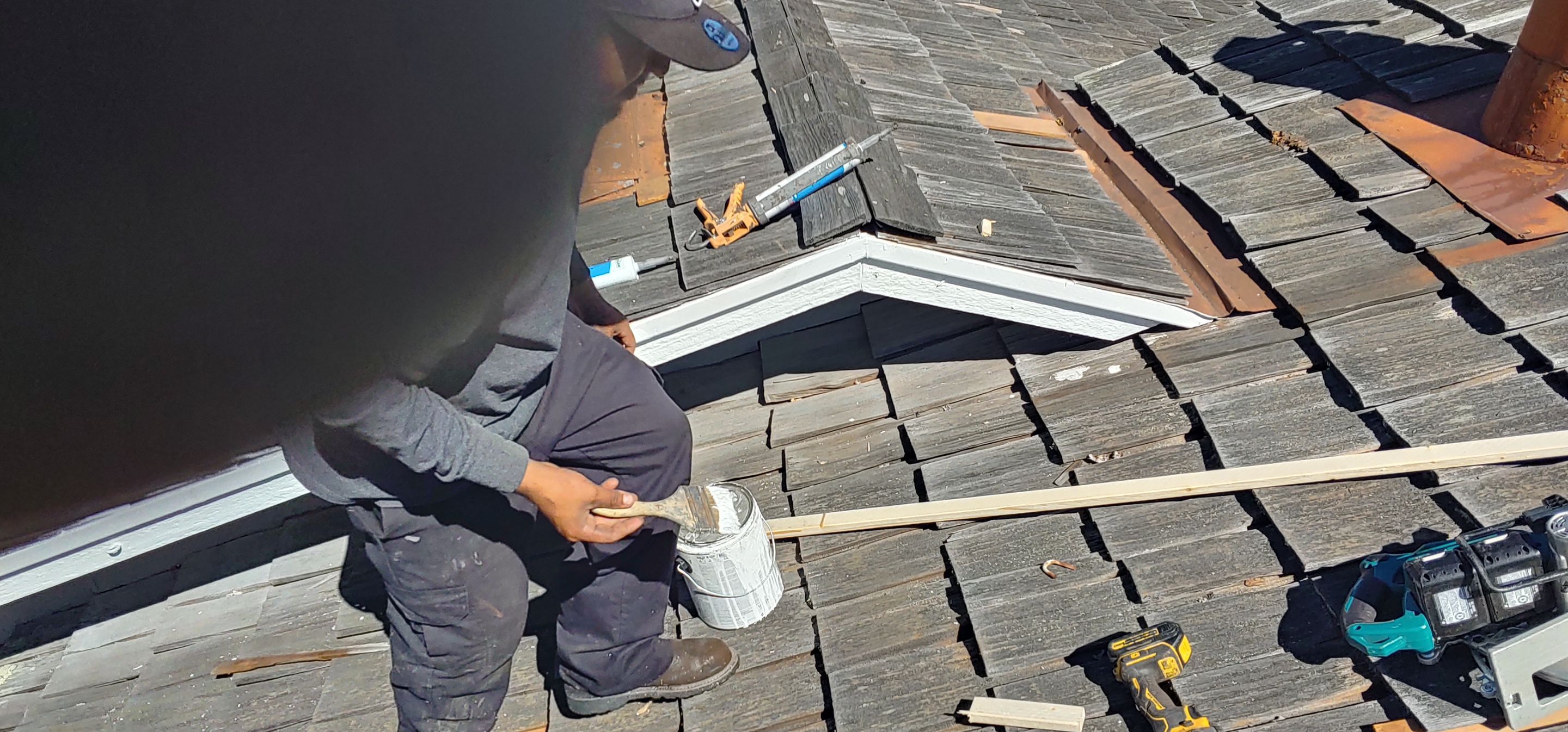 Refurbish and repair shake roof to get ready to sell by Straight Edge Roofing Inc