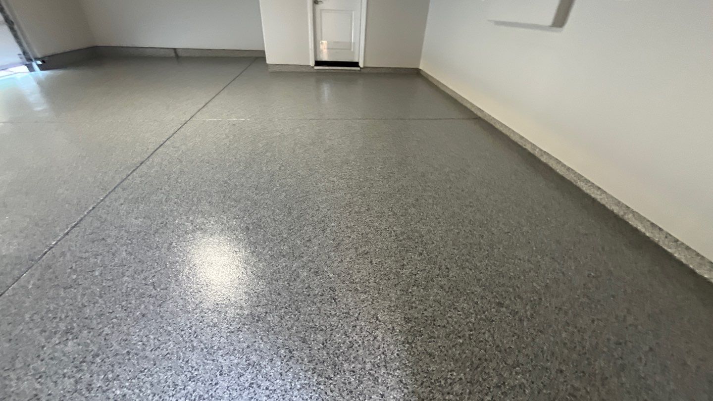 Garage Storage & Concrete Coating in Lathrop California  by Lancaster Painting