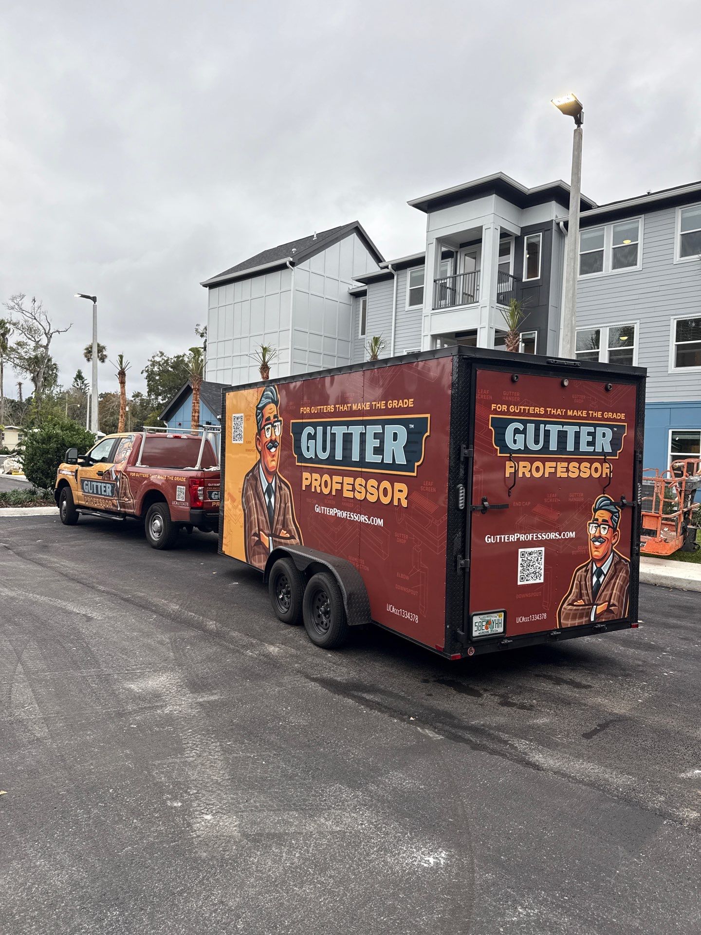 7-Inch Seamless Gutters for Large Roofs in Daytona Beach FL by Gutter Professors