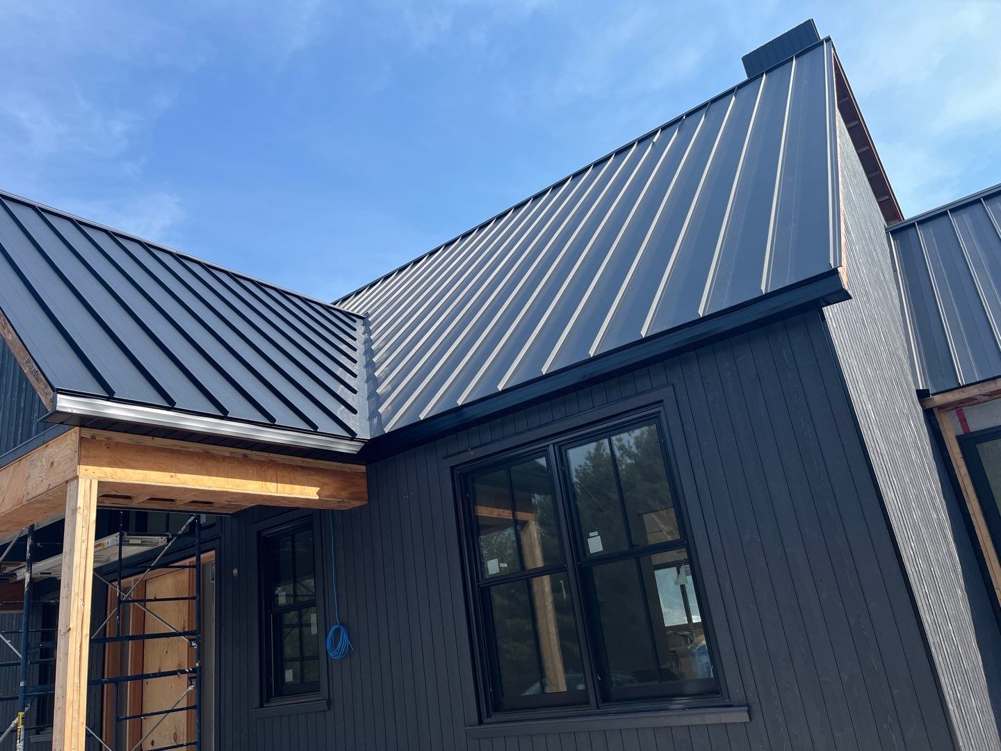 New Home Construction using 16" Standing Seam Panels by Jay Carter Roofing & Sheet Metal
