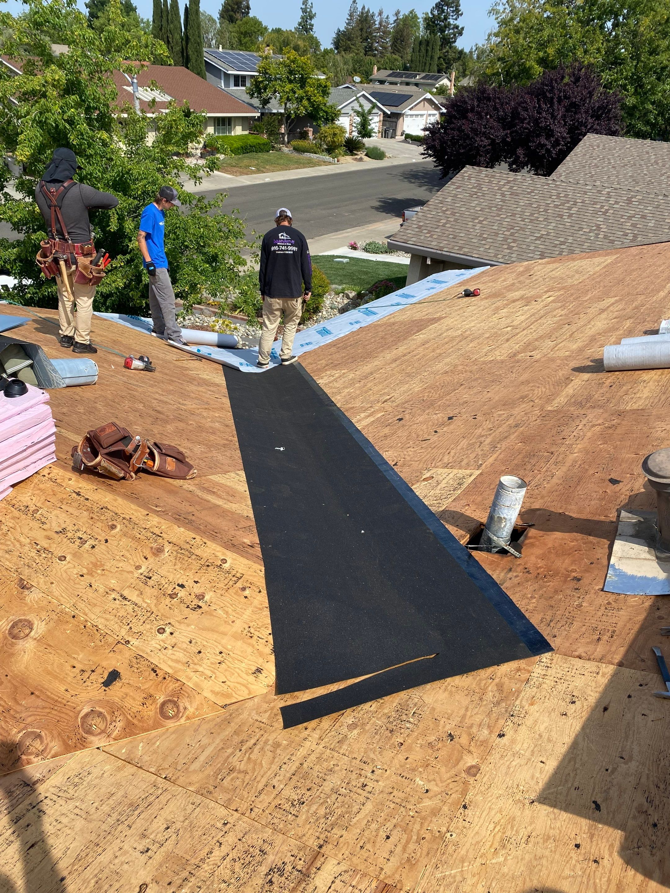 Residential Roofing Installation using Owens Corning Roofing Shingles by Byers Enterprises 