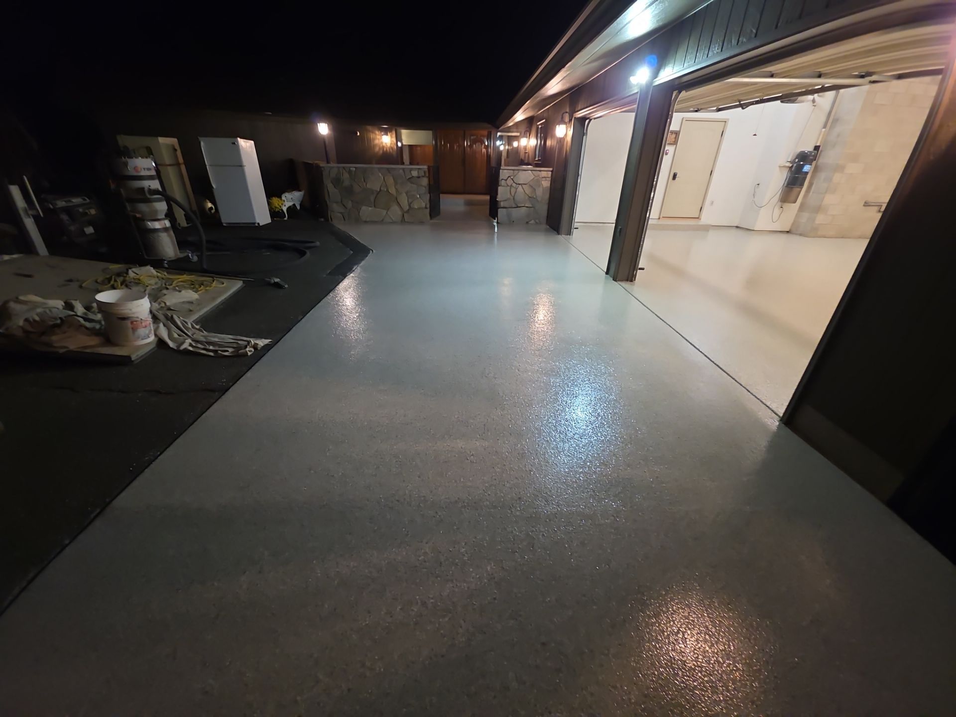 Garage and Entryway Concrete Coating Transformation in Clarkston Washington by Croc Coatings, LLC