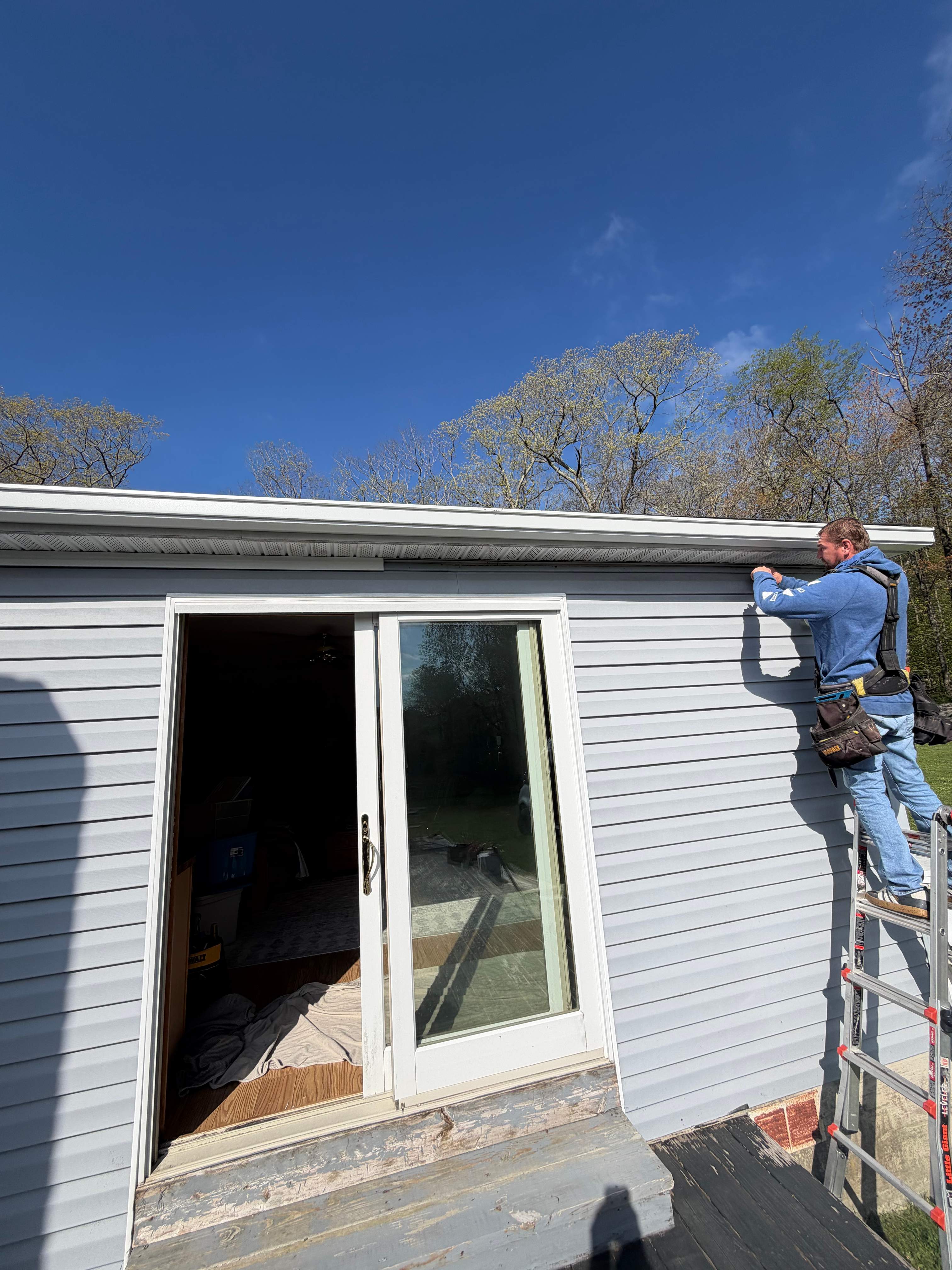 Entry door upgrade by DiGiorgi Roofing and Siding Inc