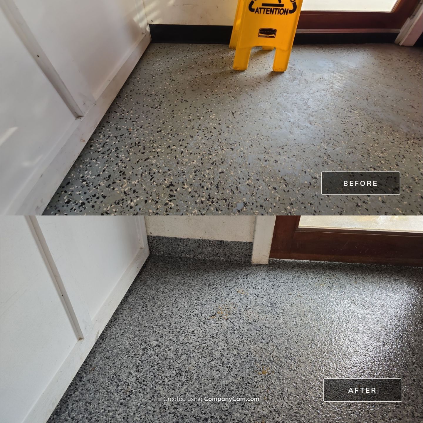 Check it out! Steelwheel Corner gets a new floor! by Elite Floor Solutions