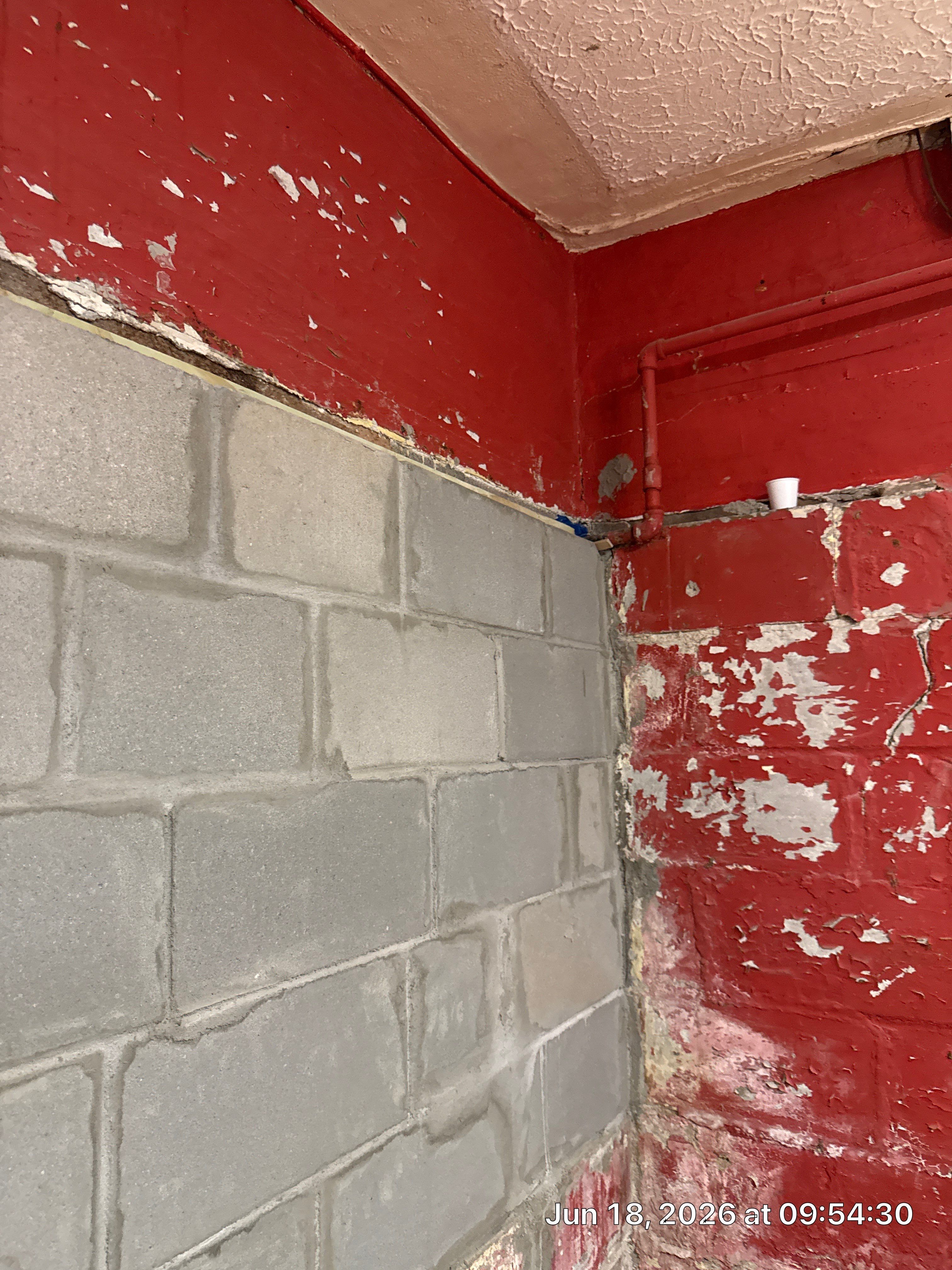 Concrete Block Foundation Wall Reinforcement in Lincoln by CompanyCam Sales Demo