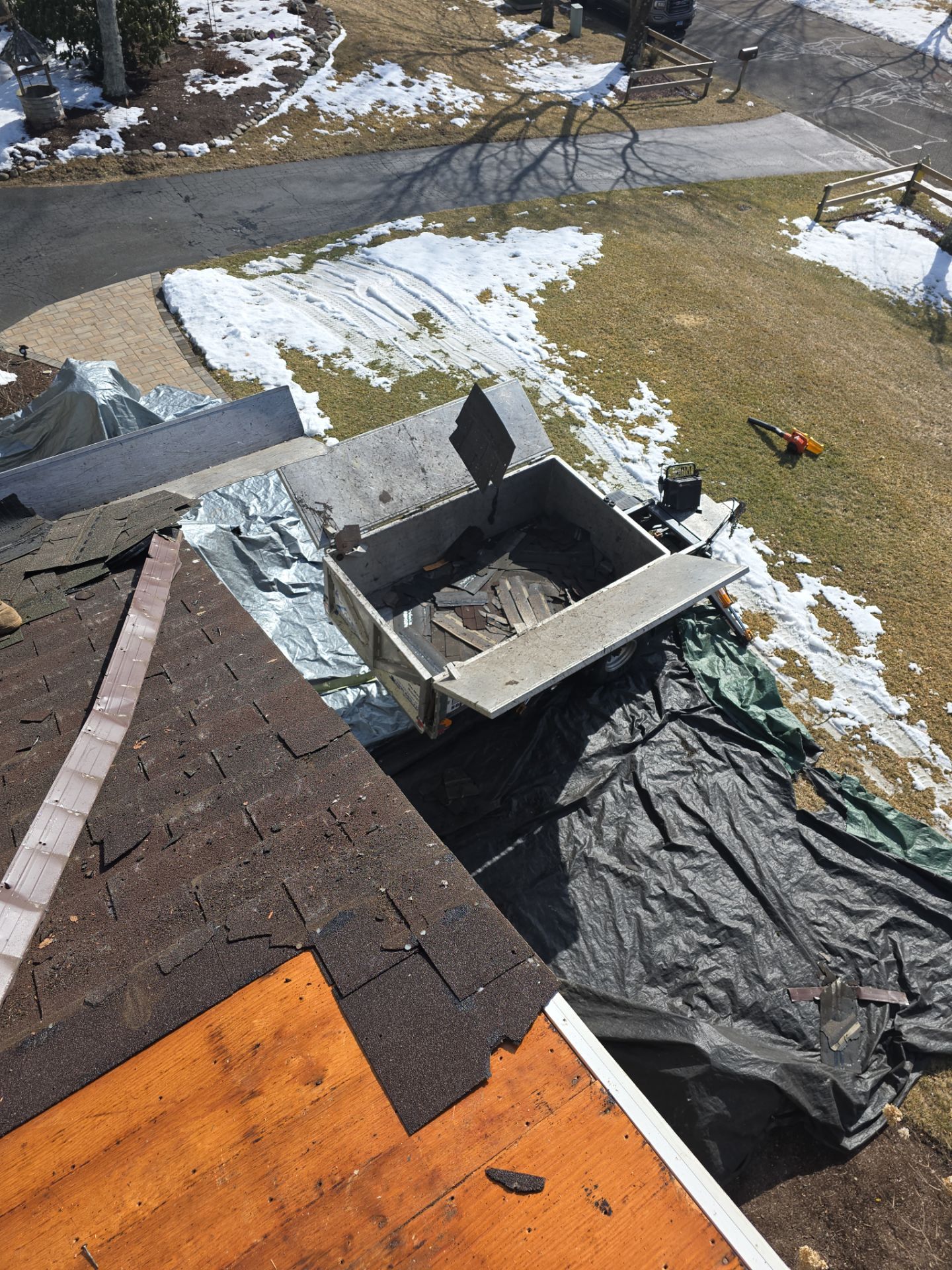 Residential Roofing Installation using Owens Corning Duration Driftwood Siding Installation Using Cedar Impressions Pacific Blue by A Plus Exterior