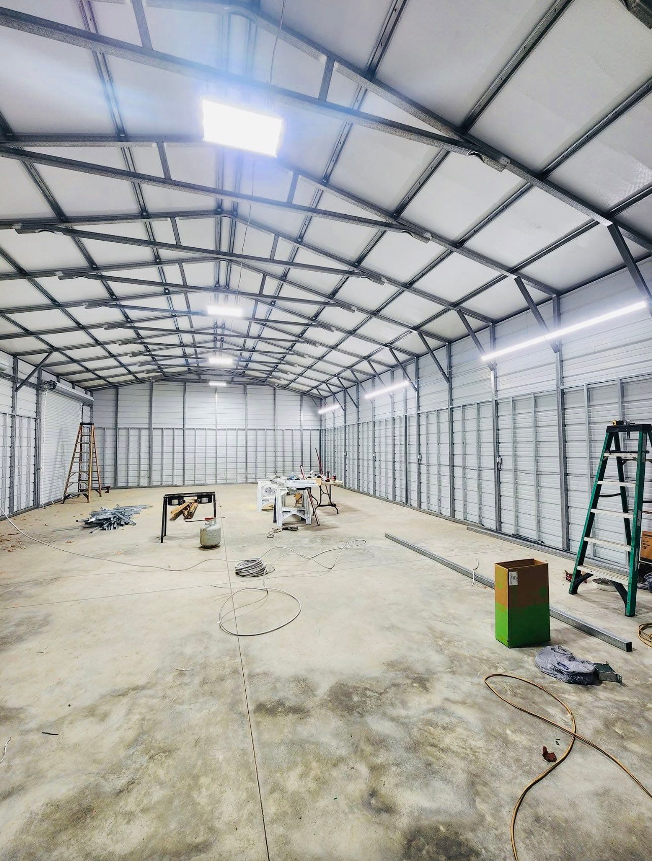 Pre engineered Metal Building and slab by S.W. Contracting & Consulting