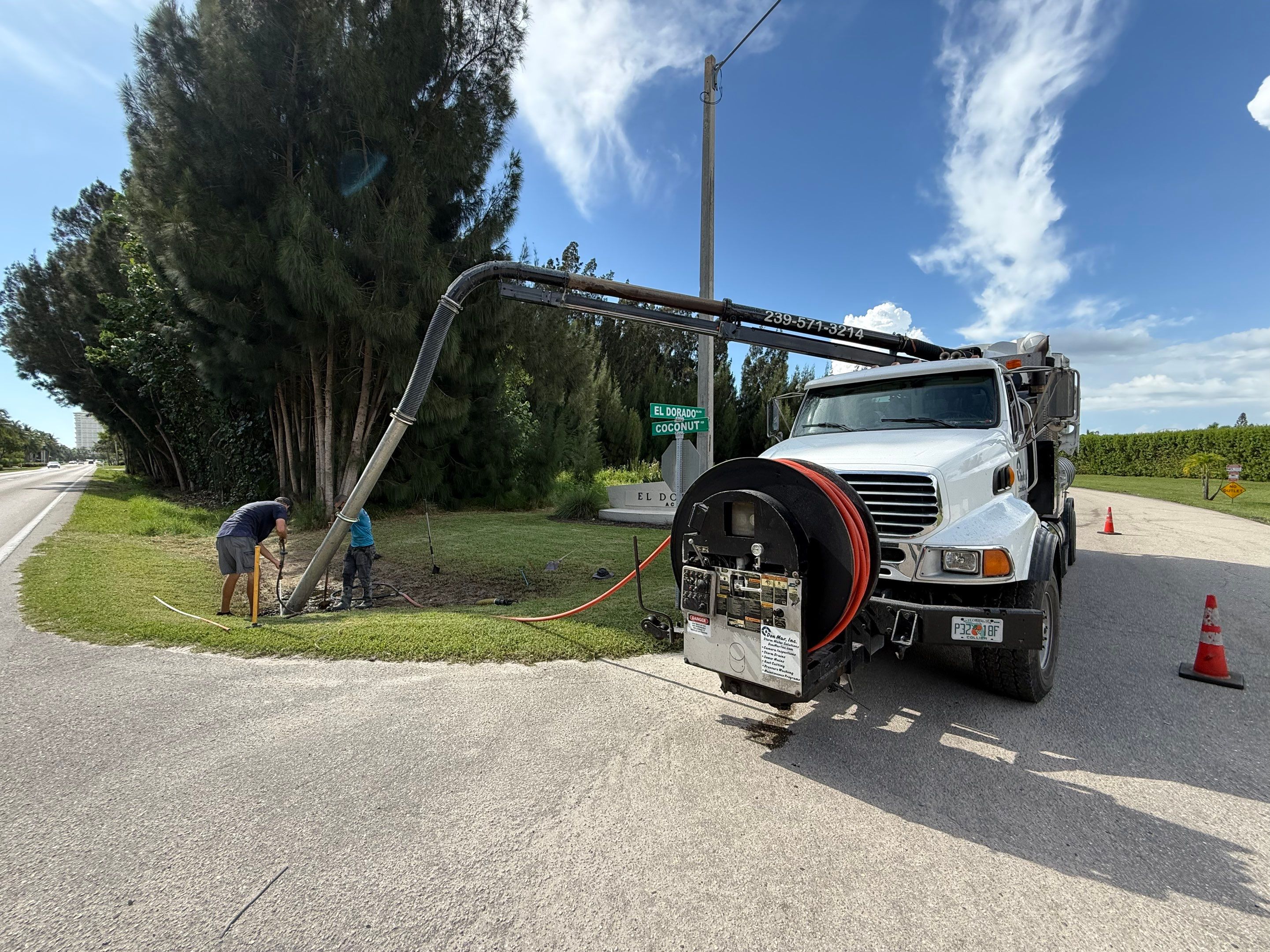 El Dorado/Coconut Rd Culvert Cleaning by Don Mar, Inc. Storm Water Solutions