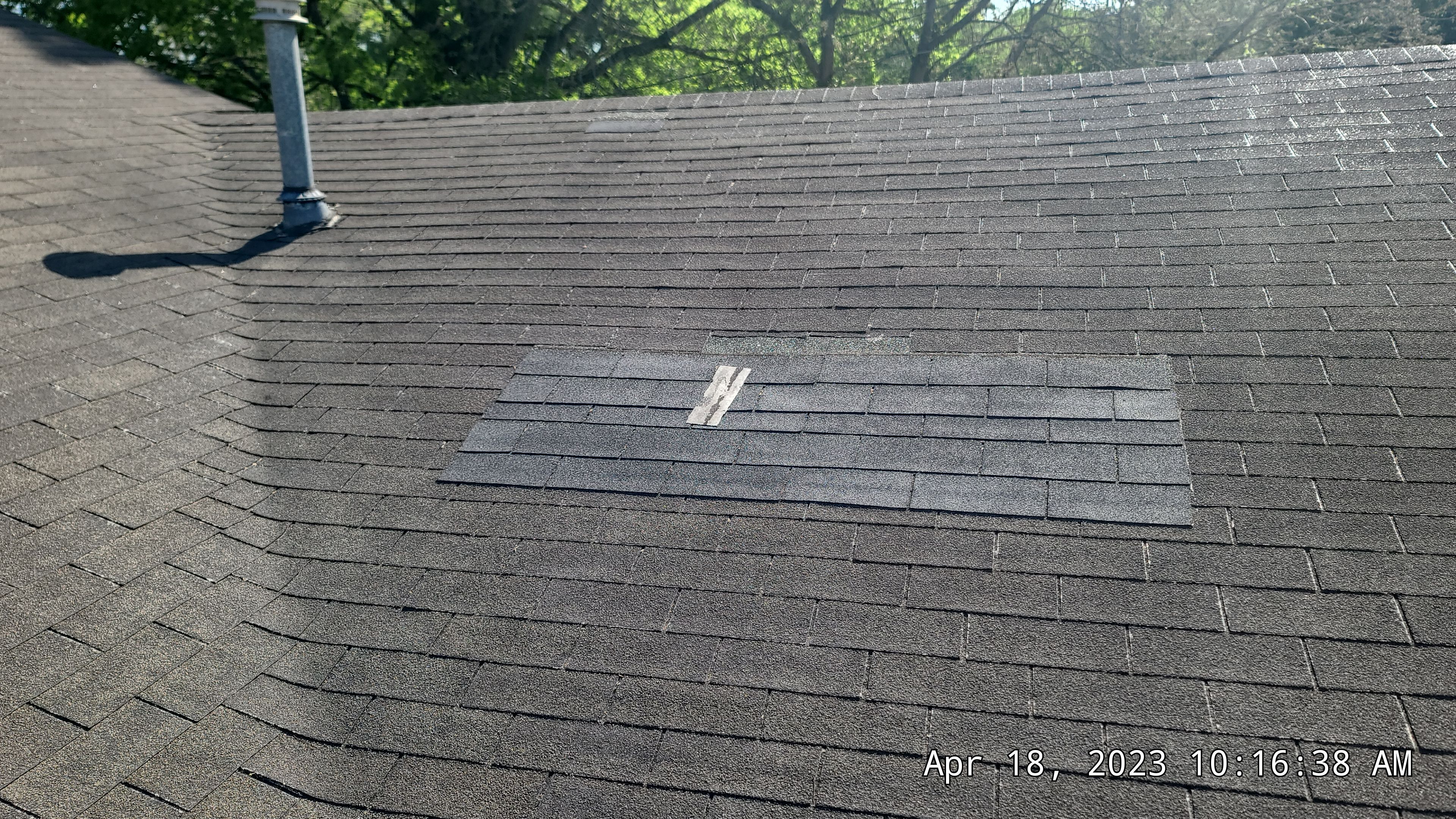 Storm Restoration Reroof: 25 Year 3-Tab Shingle by Hostetler Roofing