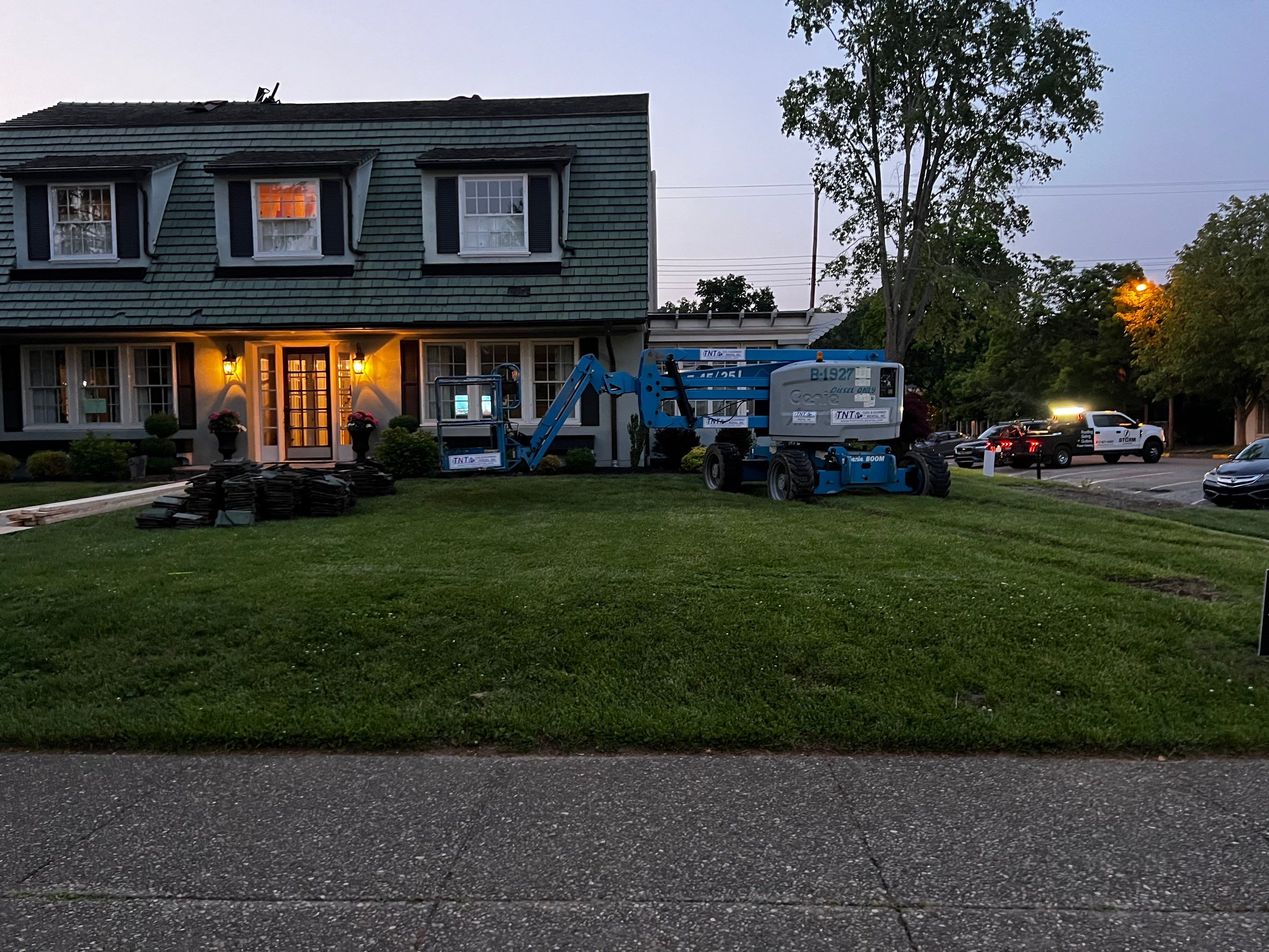 Slate removal/Cedar Shake replacement by Storm Contracting 