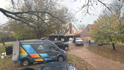 Residential Roofing Installation using Malarkey Highlander Weathered Wood Plus