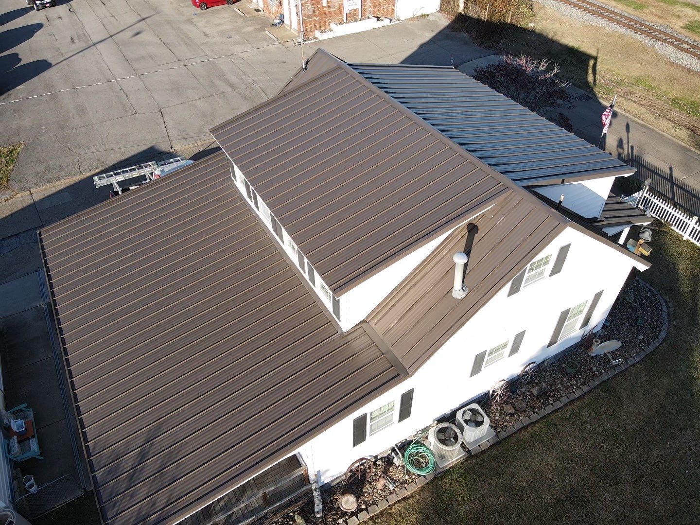 Residential Roofing Installation using Standing Seam Metal - 4766 by Rainstoppers Roofing