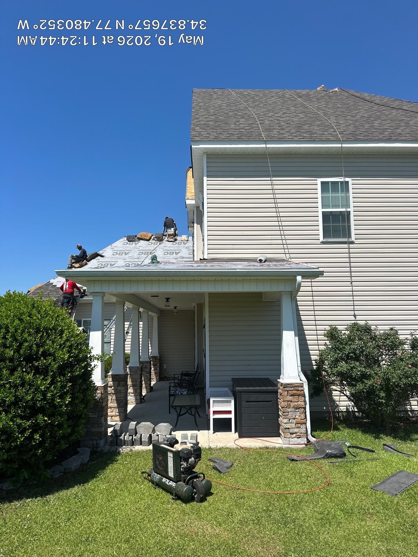 Roof Replacement in Jacksonville, NC using Landmark Weathered Wood by RGR Construction and Roofing, LLC