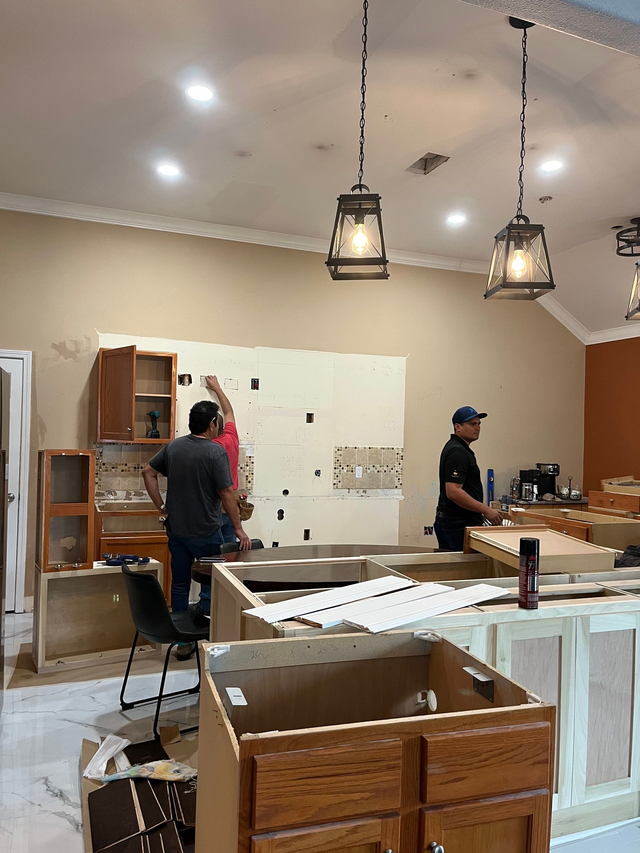 Kitchen Remodel and Water Damage Restoration Project by L&T General Contractors and Restoration INC