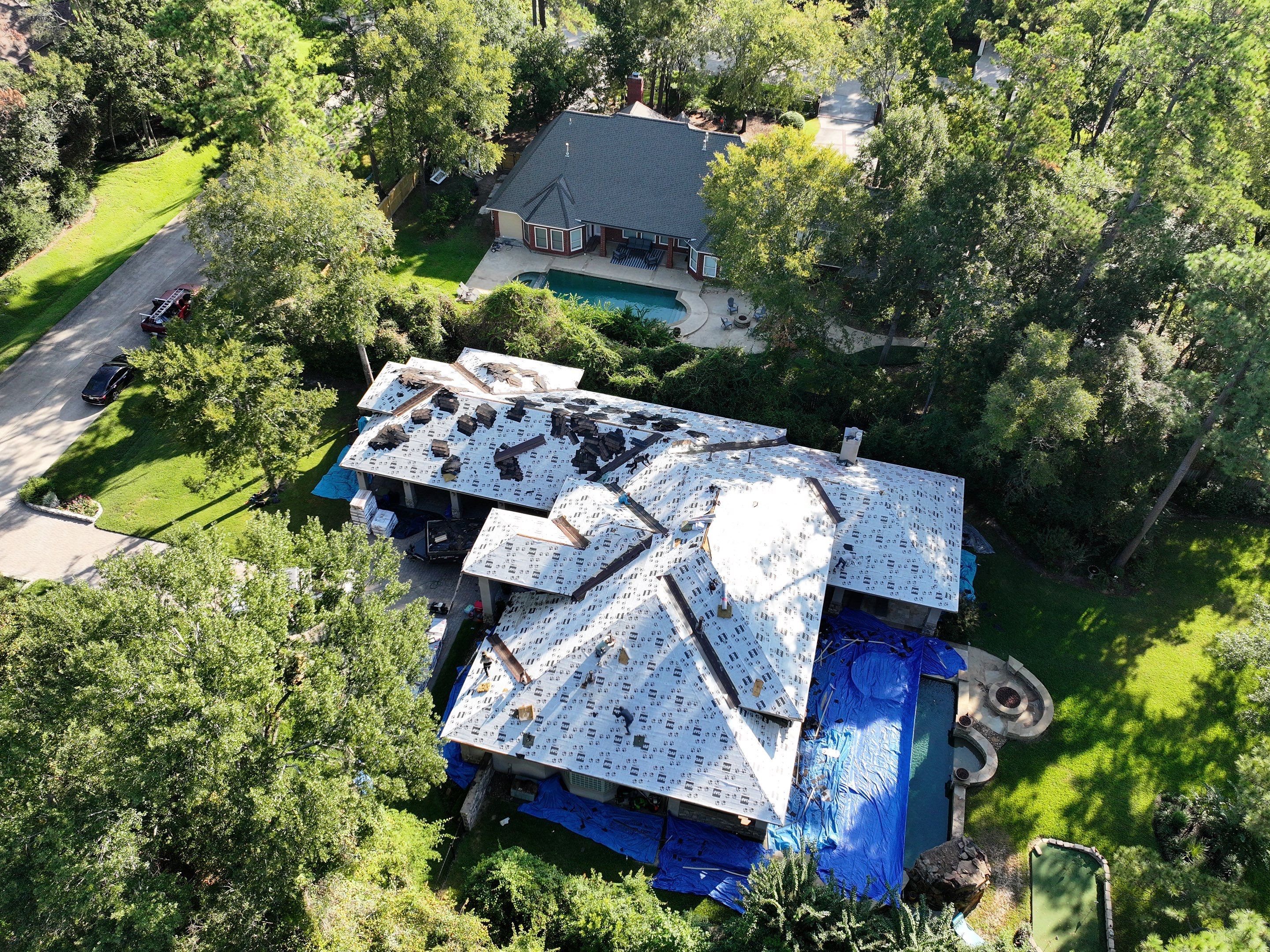 Residential Asphalt Shingle Roof Replacement in Spring, Texas by Abbott Roofing Company