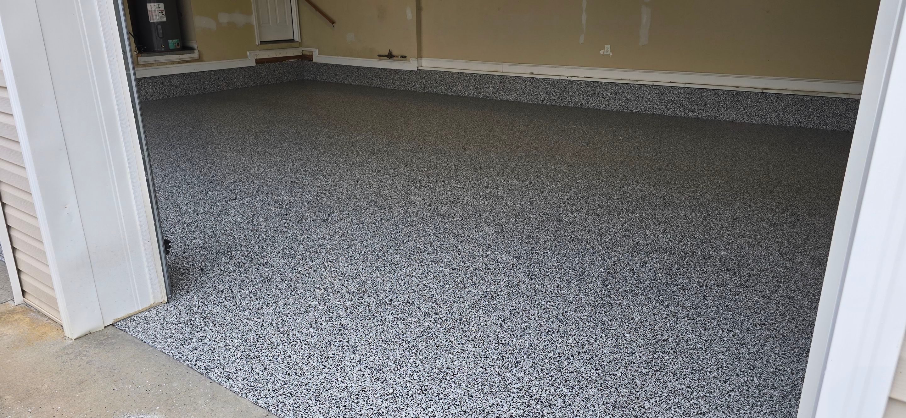 Garage & Front Porch using Domino & Outback by Elite Floor Solutions