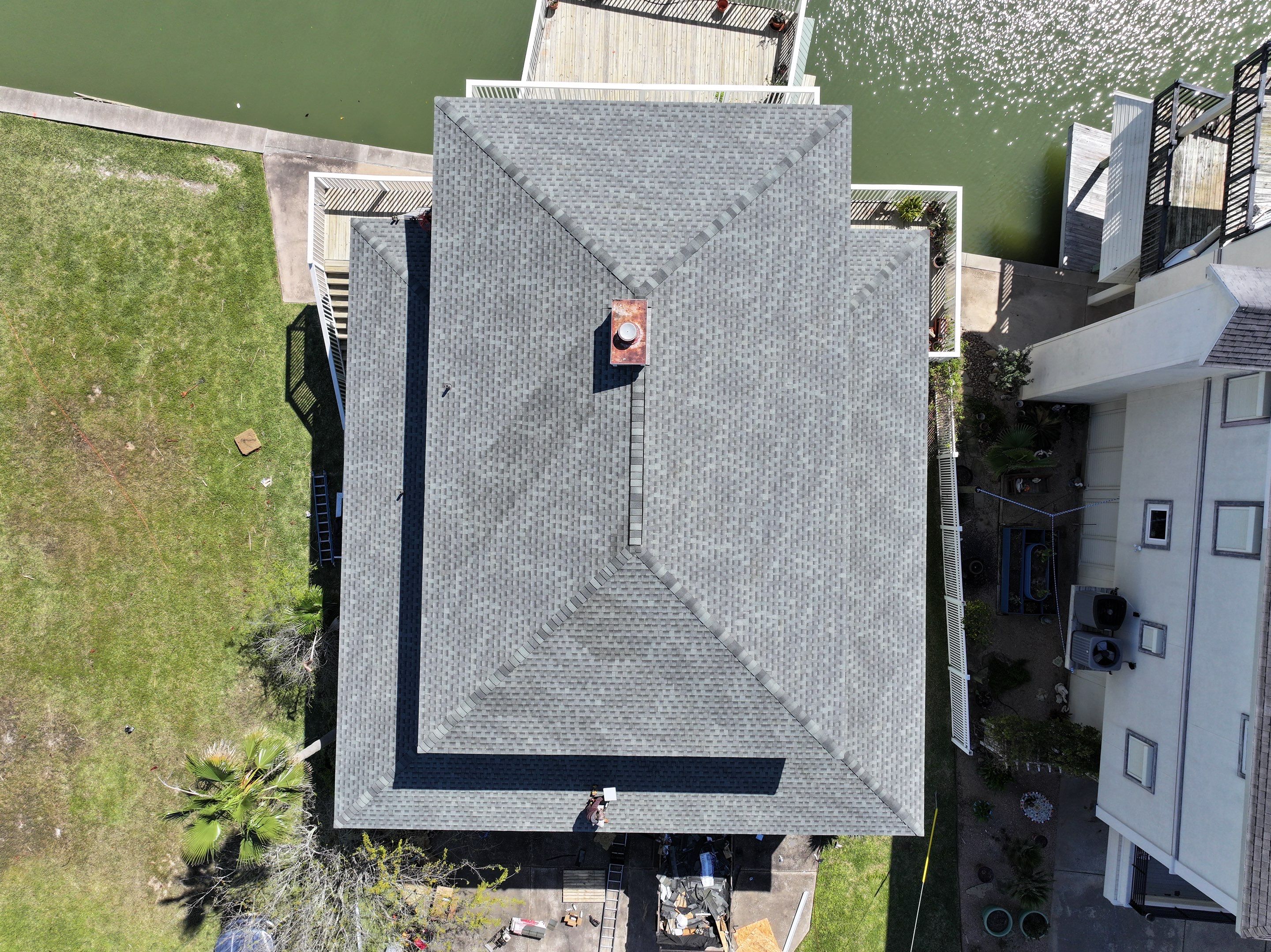 Residential Roof Replacement using GAF HDZ SLATE by Elite Roofing LLC