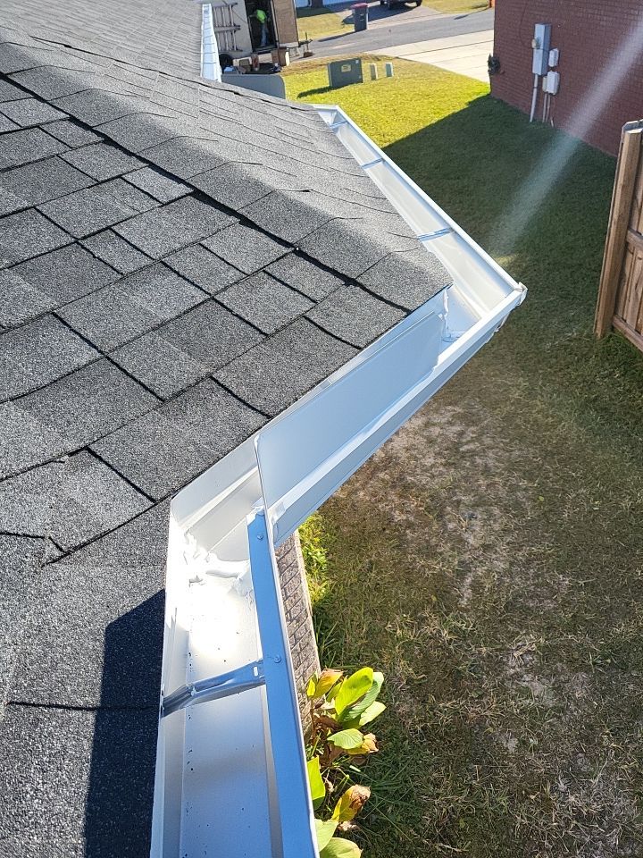 Gutter Installation using K-Style Seamless Gutters by Gutter Professors