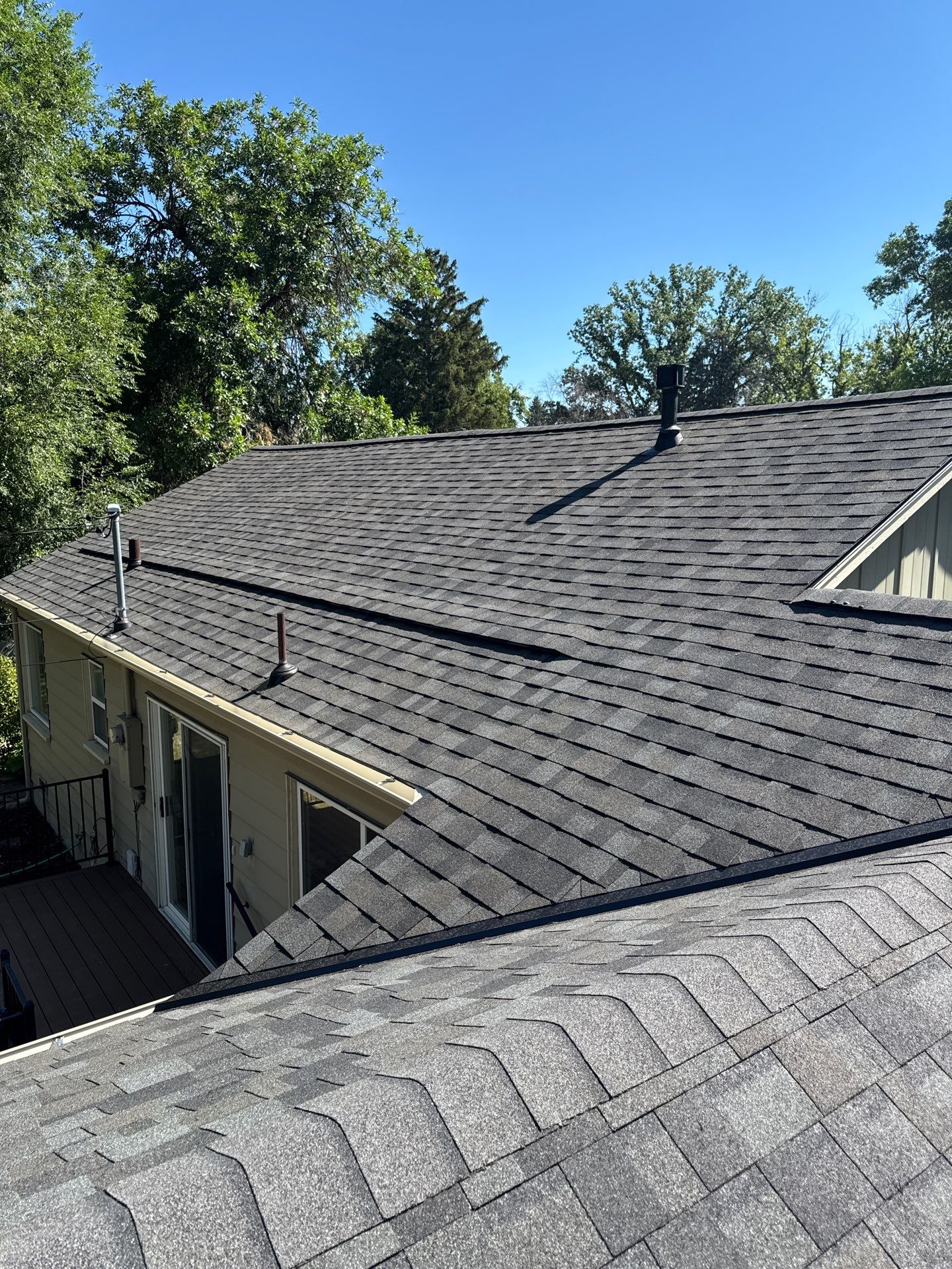 Residential Roof Replacement With Gray Architectural Shingles in Boise by Olive Roofing
