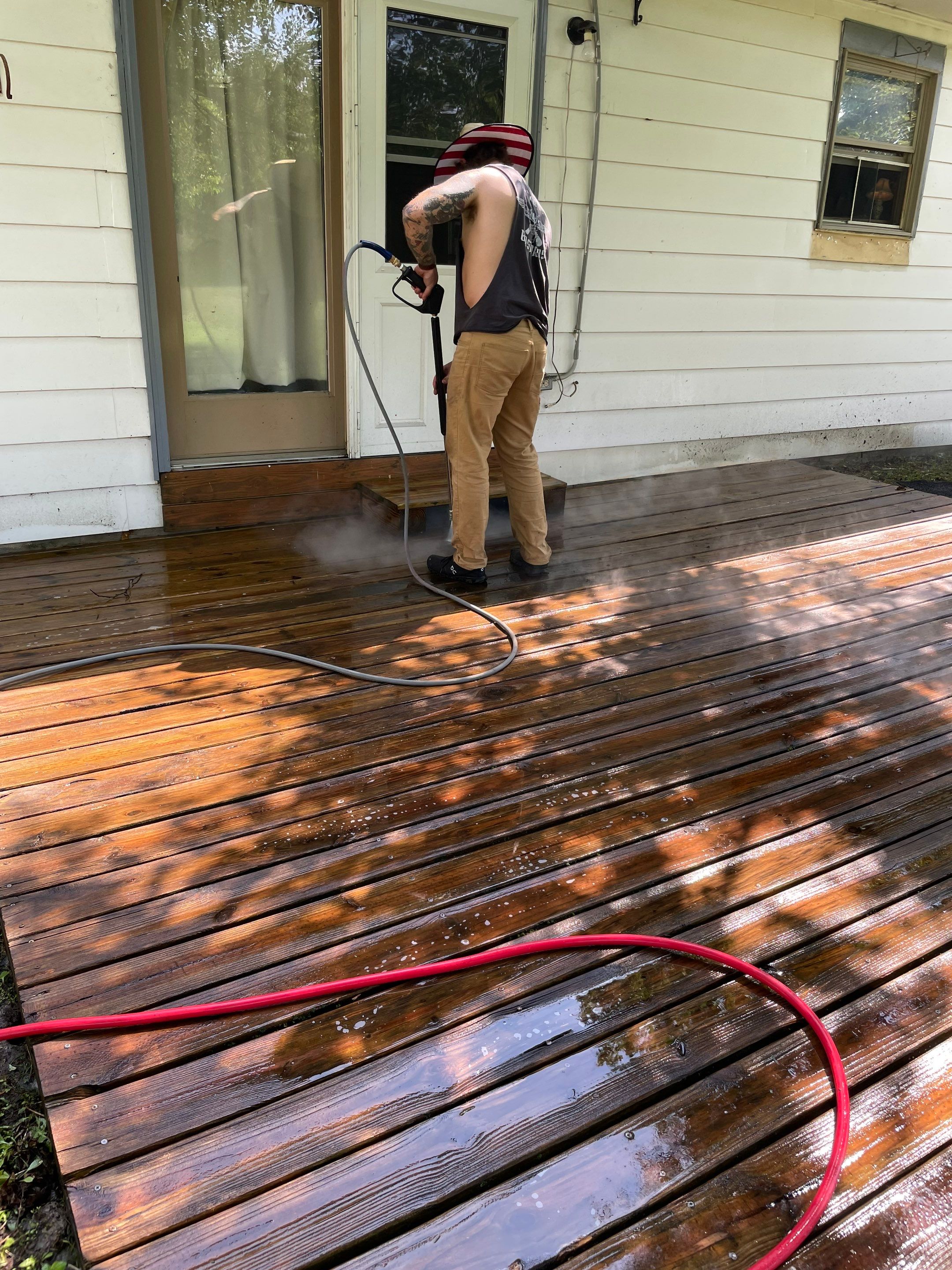 Clean, stain, and seal by Storm Contracting 