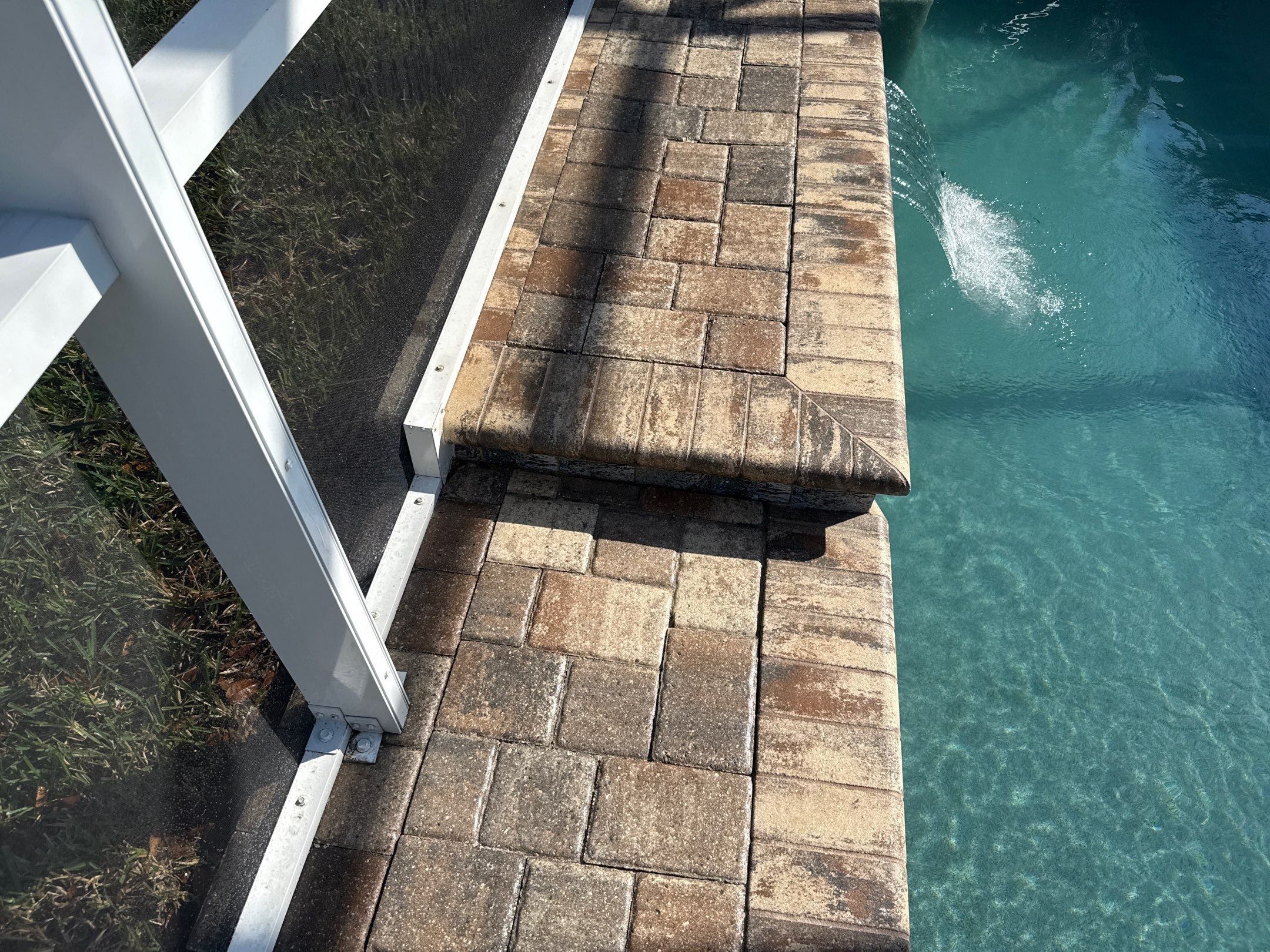 Paver Pool Deck Cleaning & Pool Cage Cleaning in River Point of Manatee – Bradenton, FL by Sunshine AquaWash