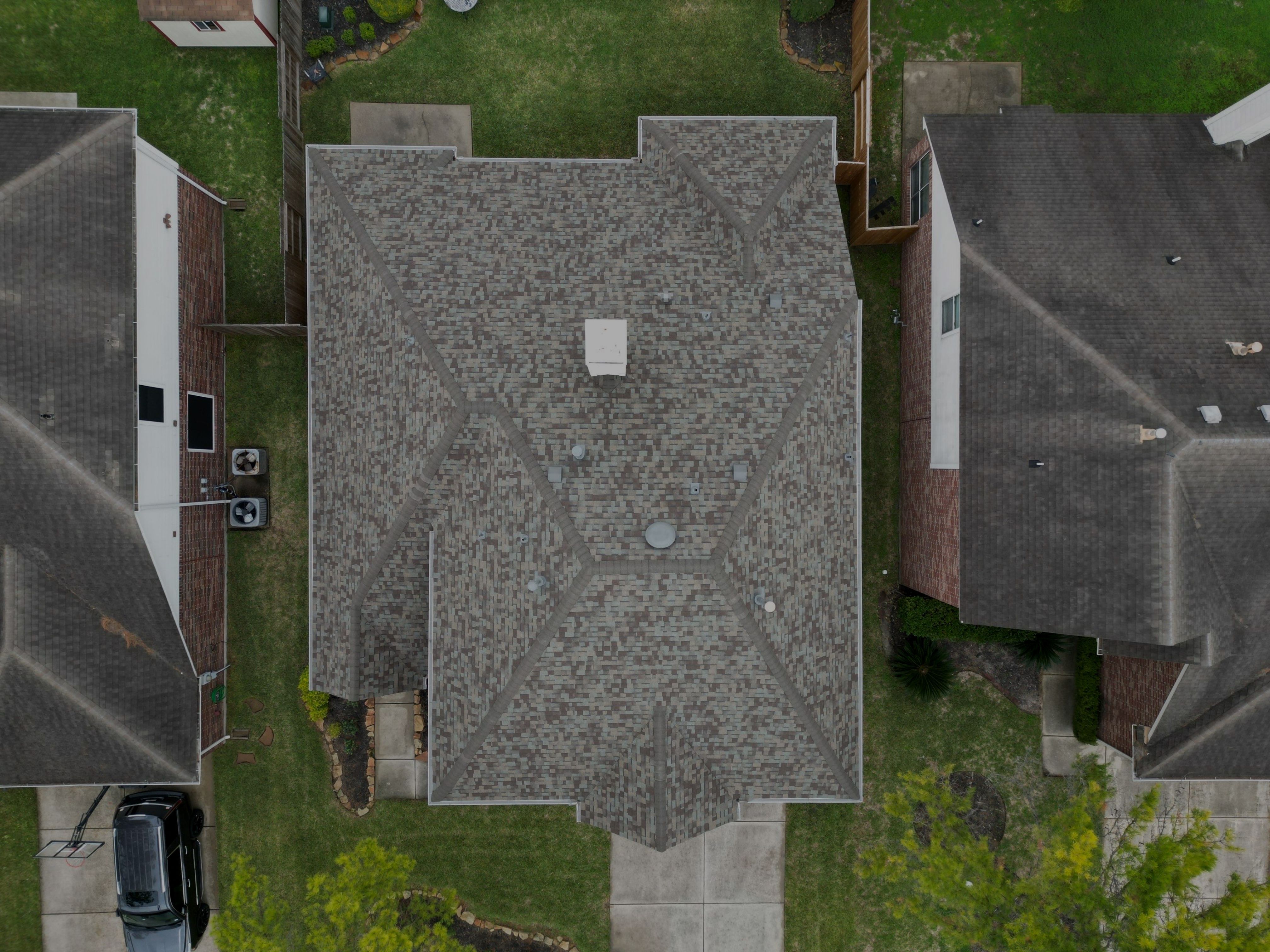 OC Duration Driftwood by HHH Roofing & Construction