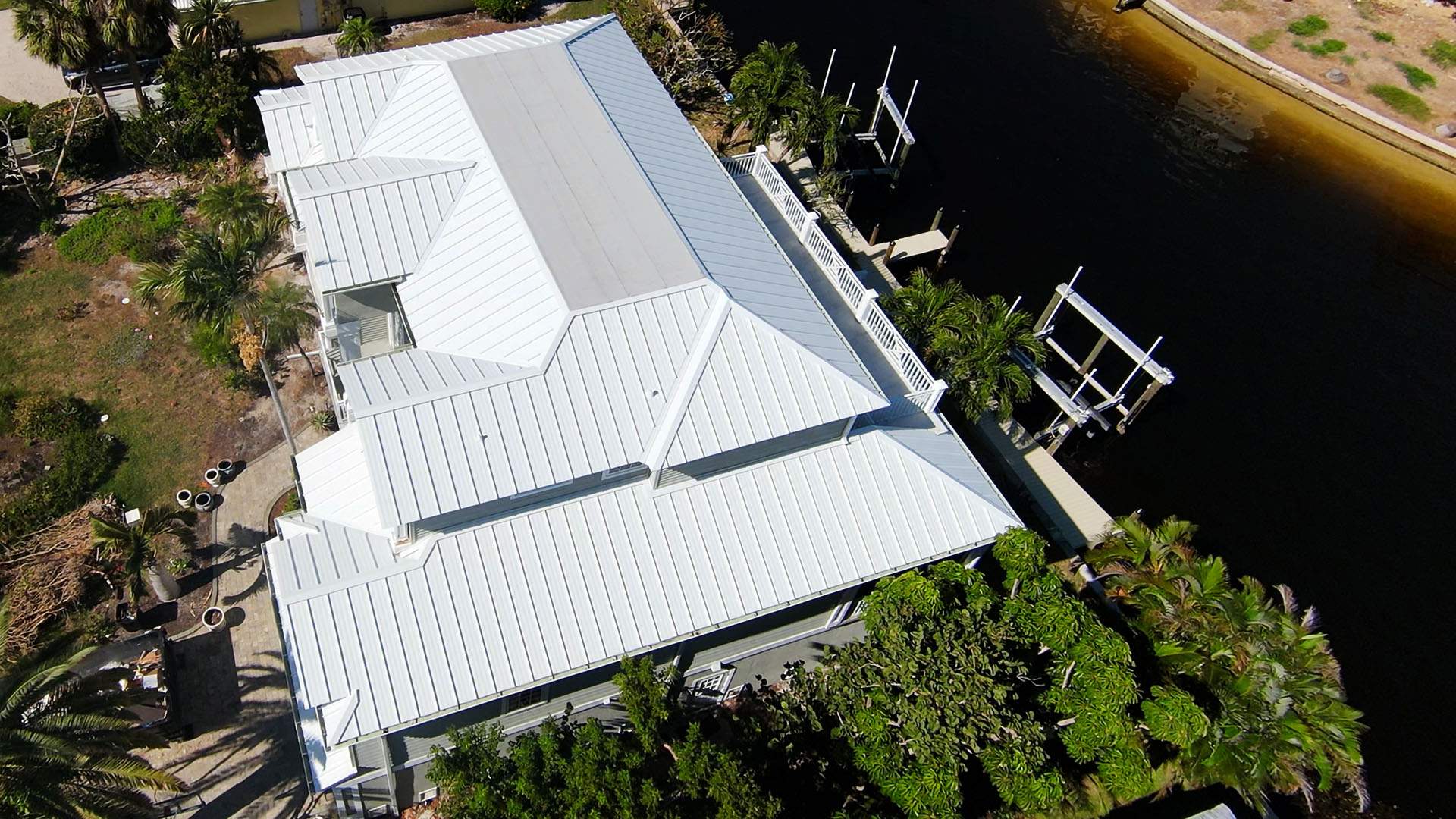 Sanibel Island Standing Seam Roof Replacement by Four Peaks Roofing