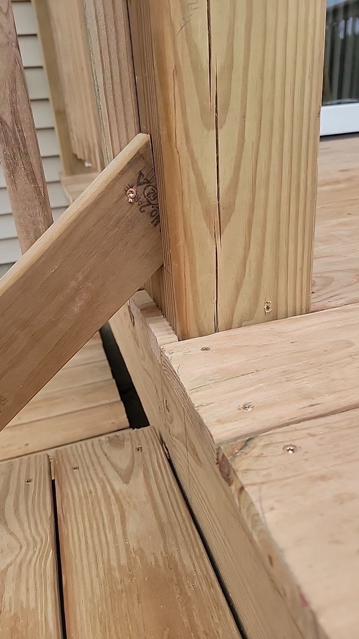 Deck Installation using Treated Lumber by Avalon Roofing and Exteriors