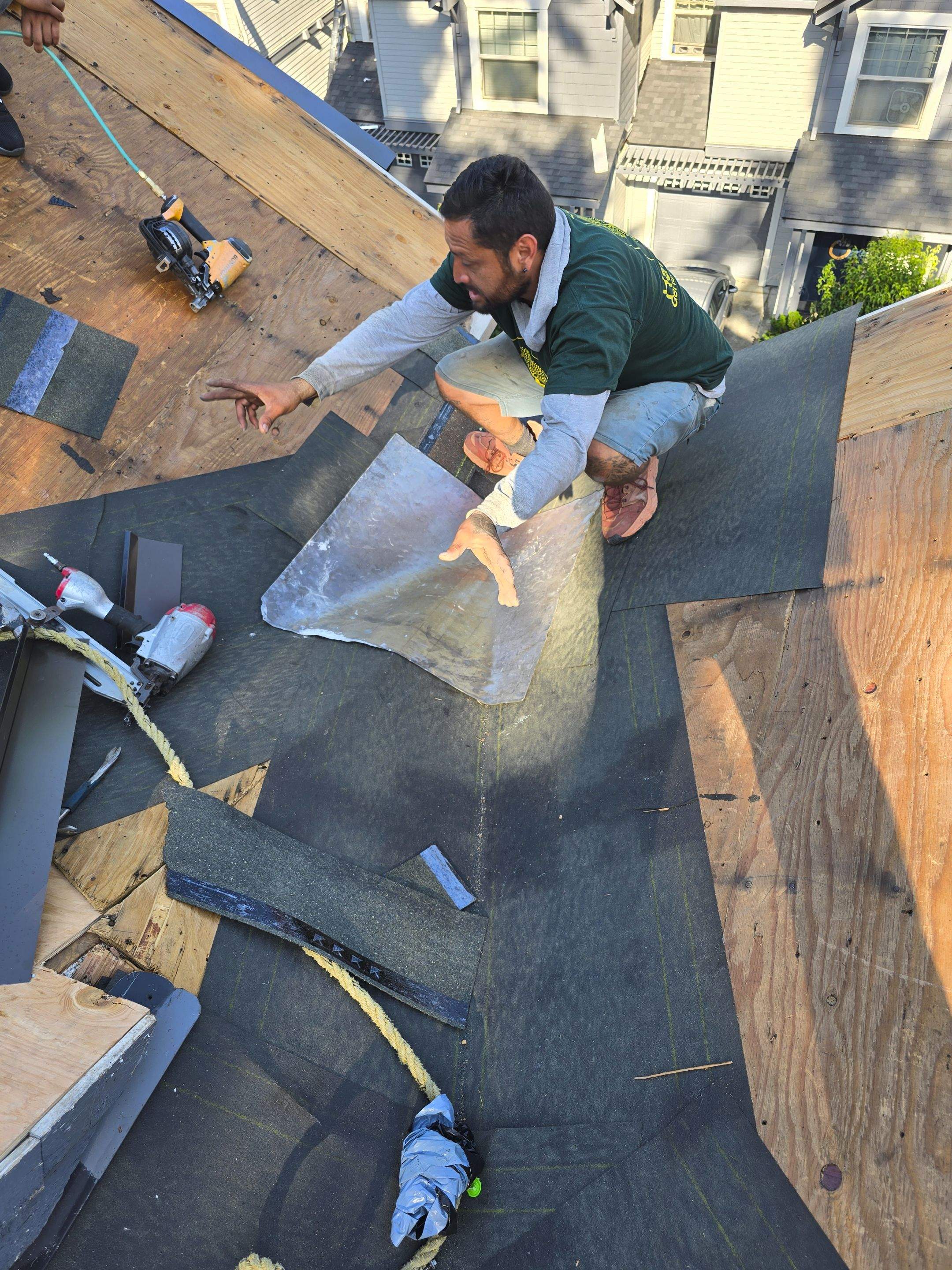 Dawson Station Reroof and Gutters by Hawthorne General Construction