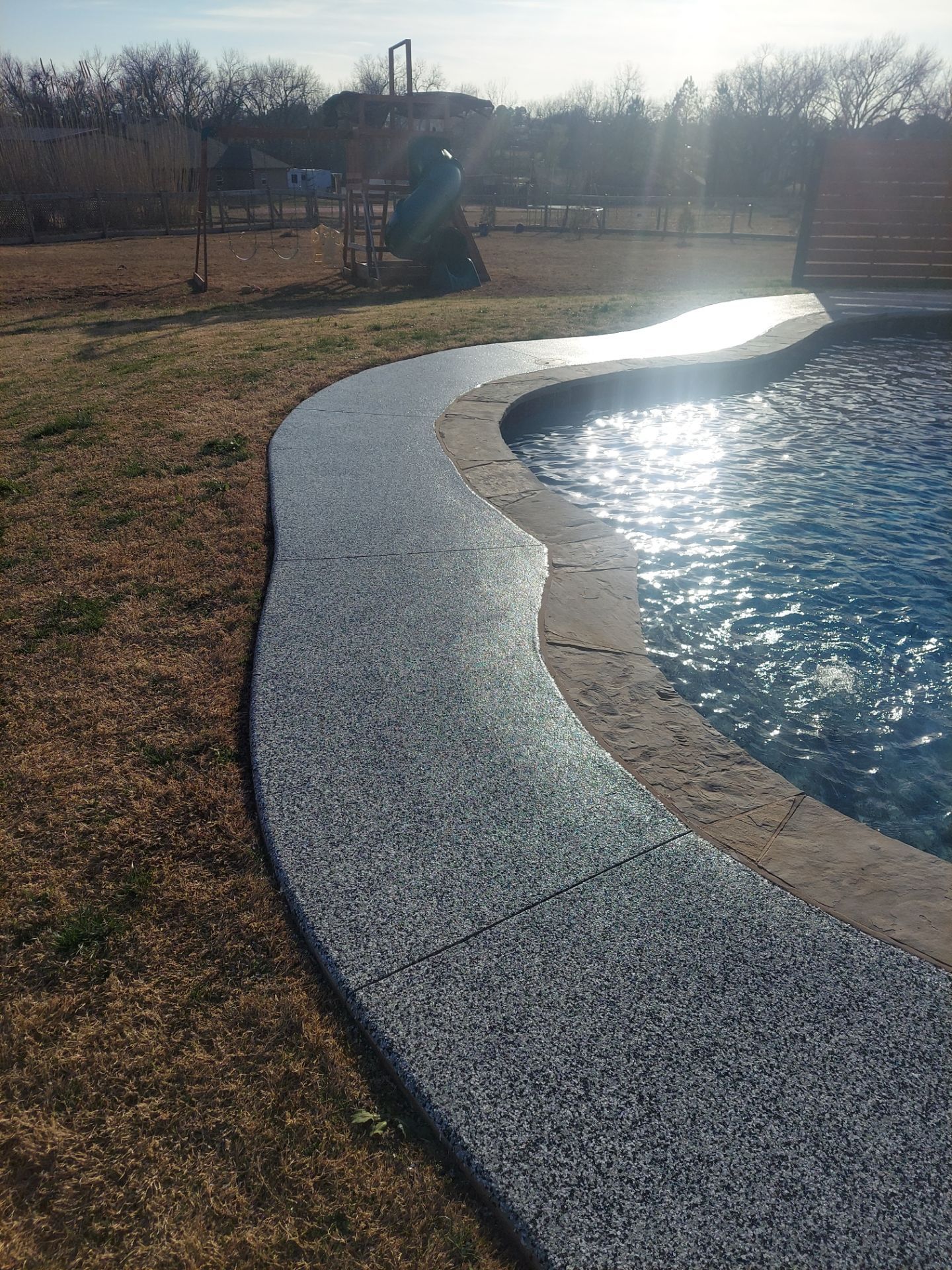 Patio & Pool Deck Install with Domino by Copperhead Coatings