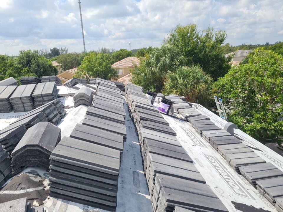 Residential Roofing Installation using Eagle Roofing Tile by BLUES BROTHERS ROOFING