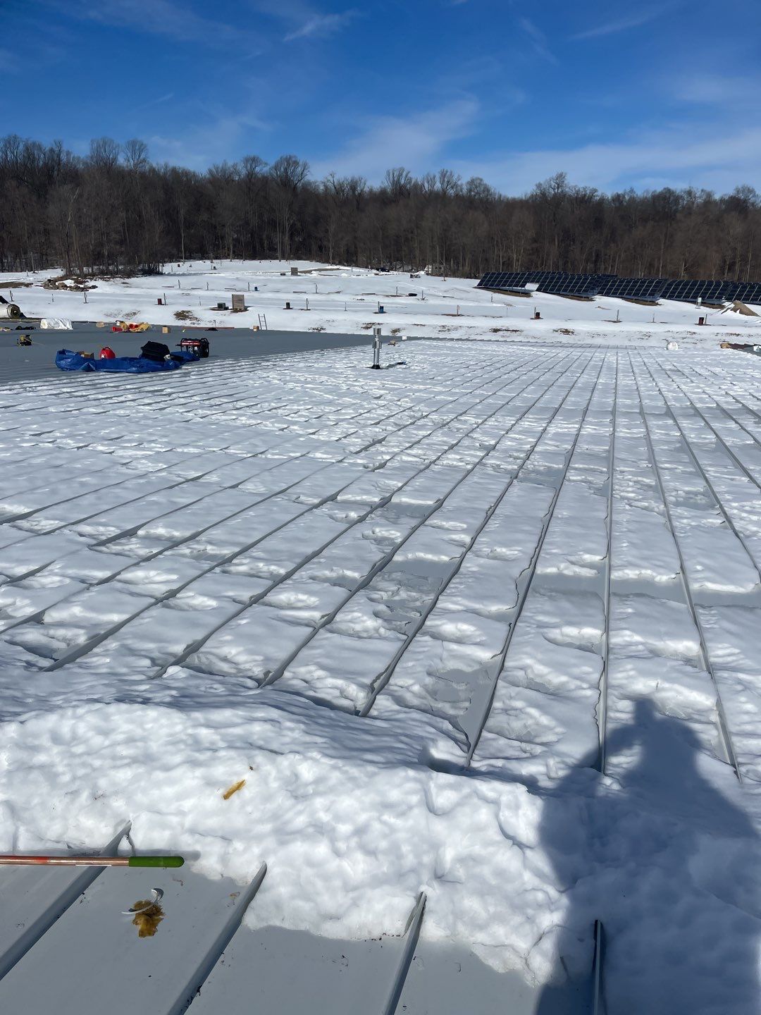 Commercial Roofing Installation using 24 Guage Double Lock Standing Seam by CentiMark Roofing