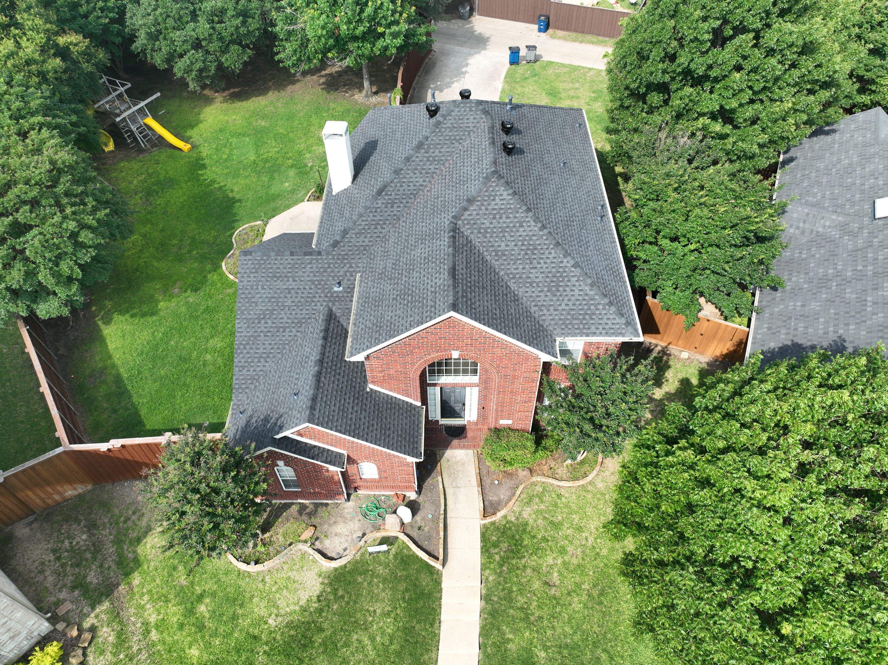 Residential Roofing Installation using GAF Timberline HDZ Charcoal by OneSource Roofing and Restoration