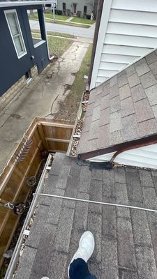 Turtle Shell gutter protection installation in Batavia, IL 60510, photograph 7