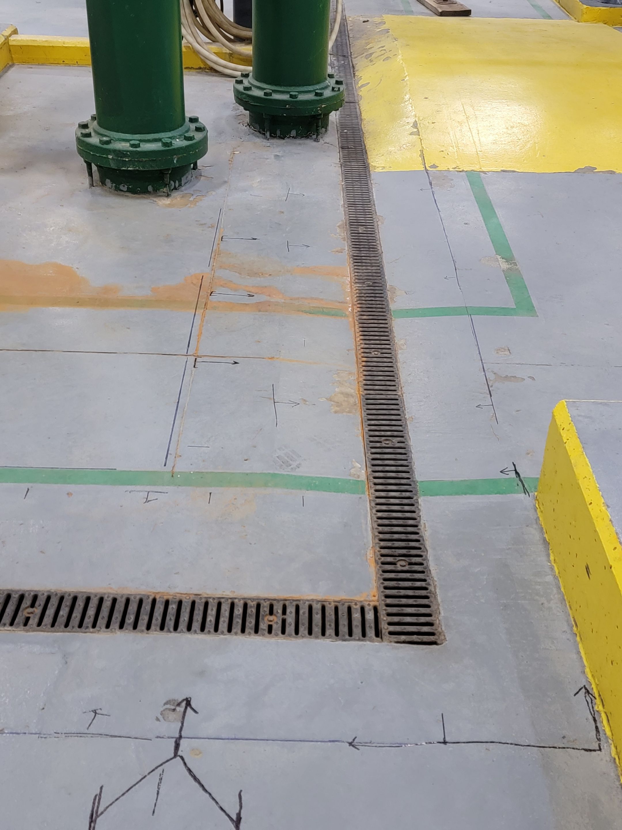 Concrete Scan for industrial type plant by Alsip Locating Service, LLC