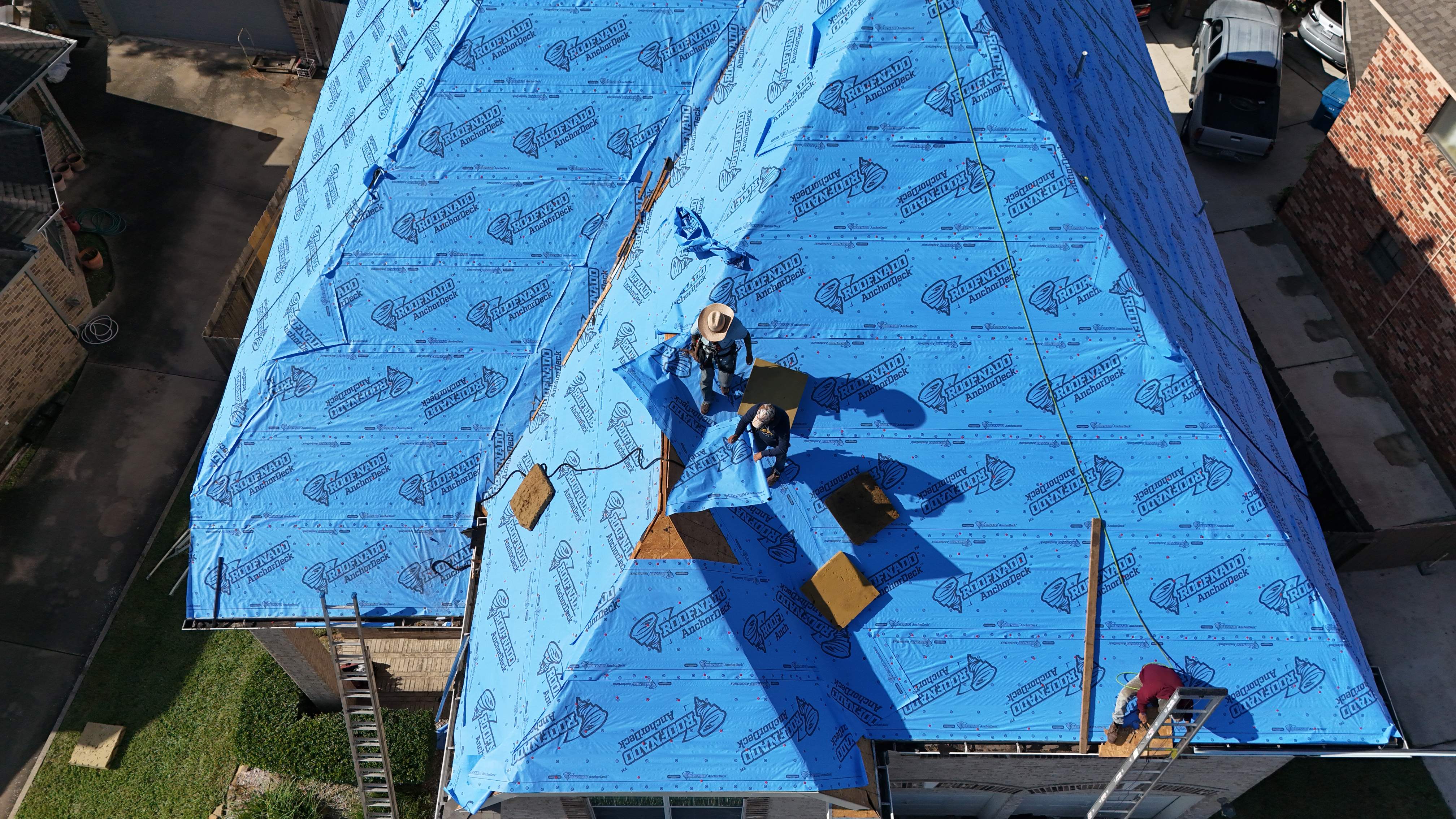 Roof Replacement + Interior Ceiling Restoration — Humble, TX by PL Roofing & SB Roofing, LLC.