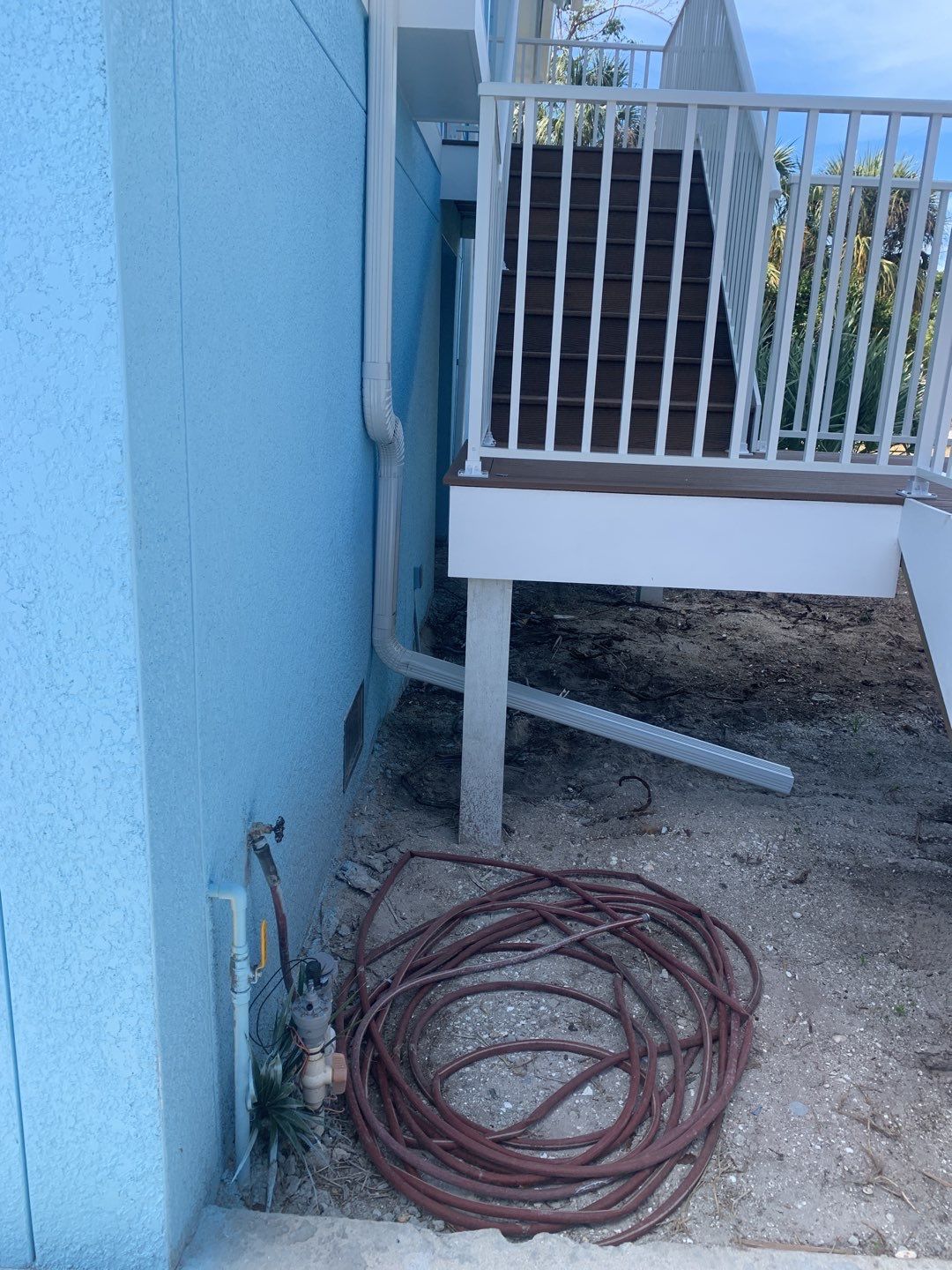 3X4 Elbow Downspouts in Sanibel FL by Gutter Professors