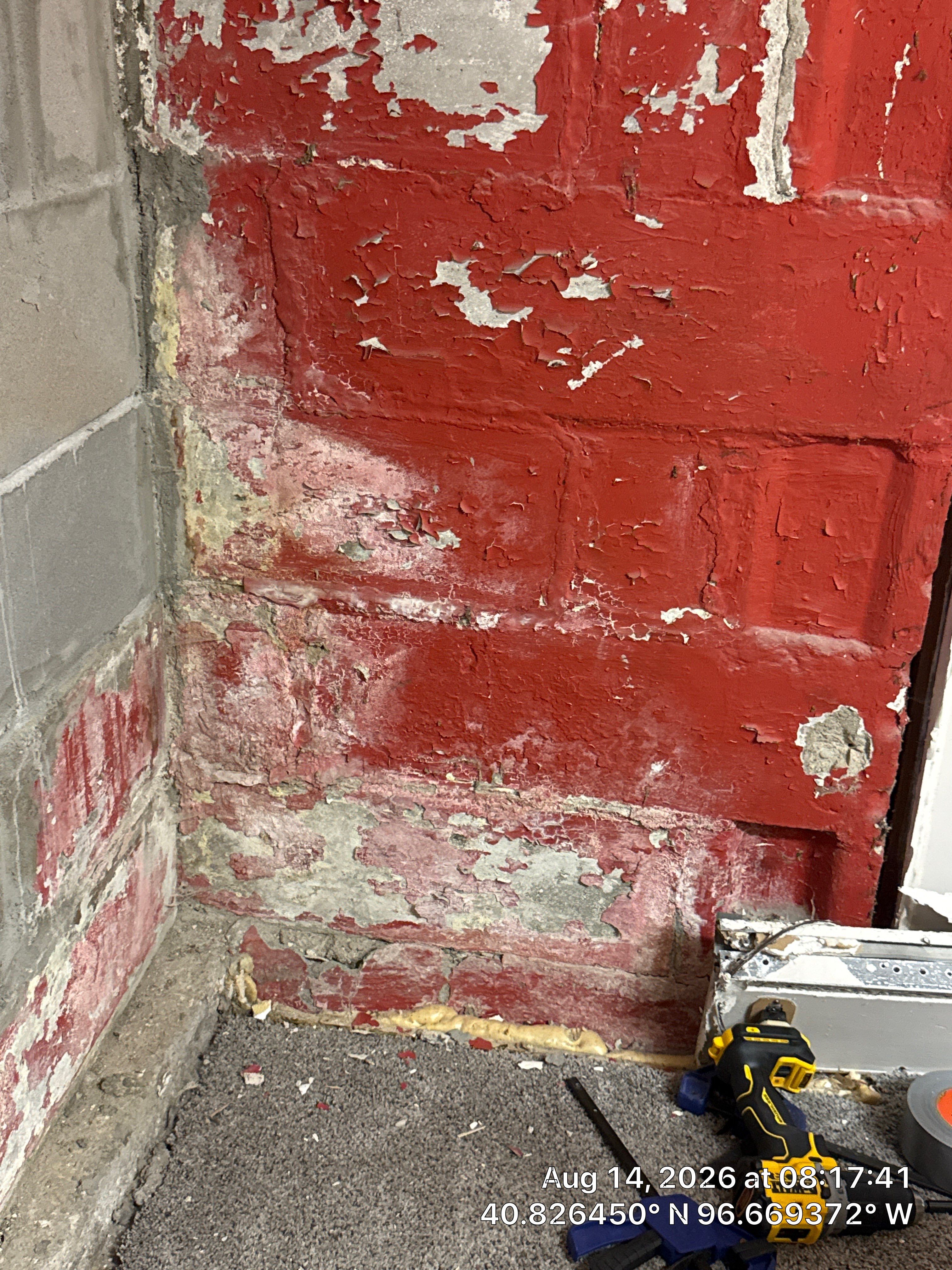 Basement Foundation Repair and Concrete Block Wall Installation in Lincoln by CompanyCam Sales Demo