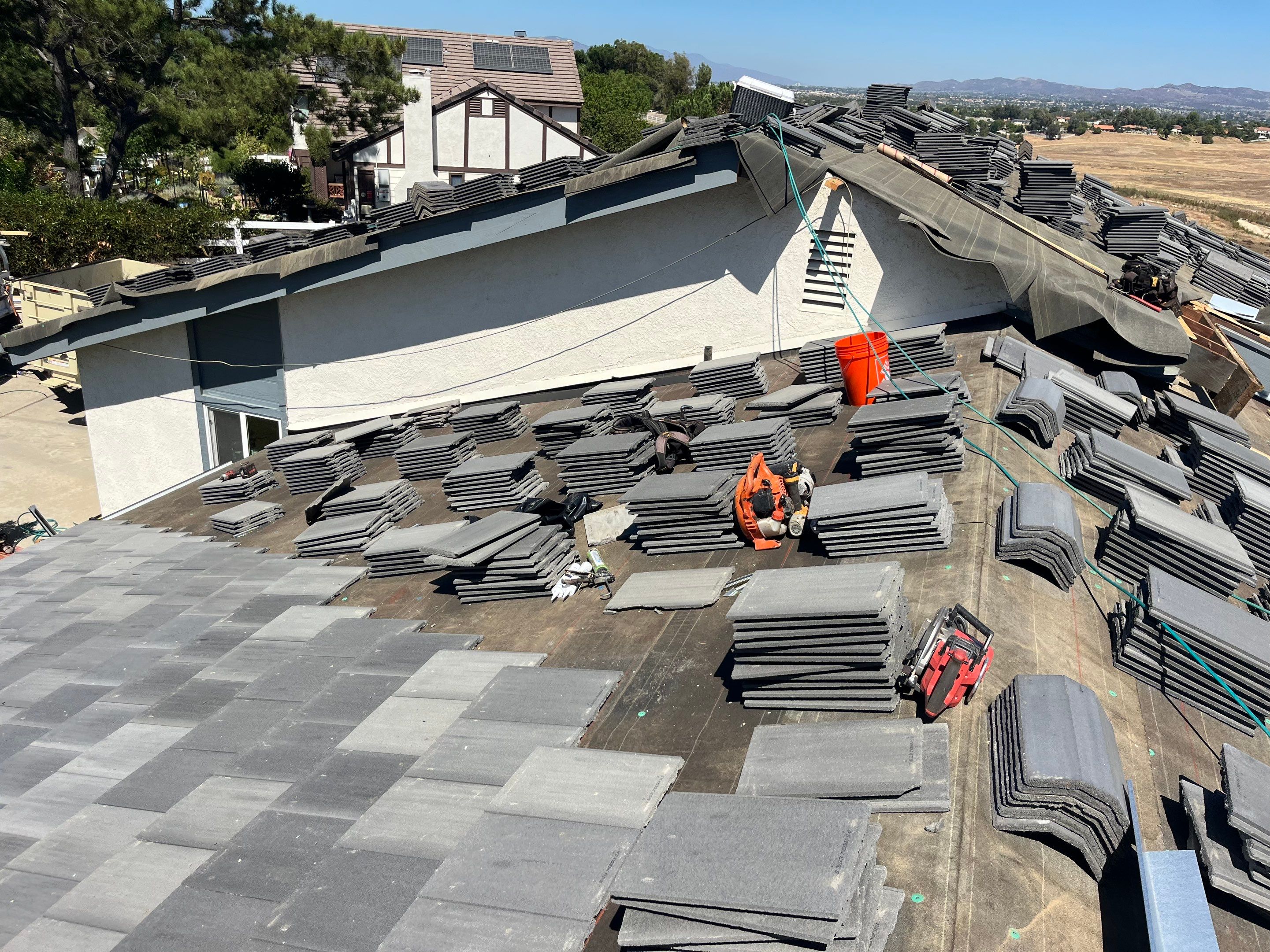 Complete Concrete Tile Roof Replacement and Decking Upgrade by Reliable Roofing San Diego Inc.