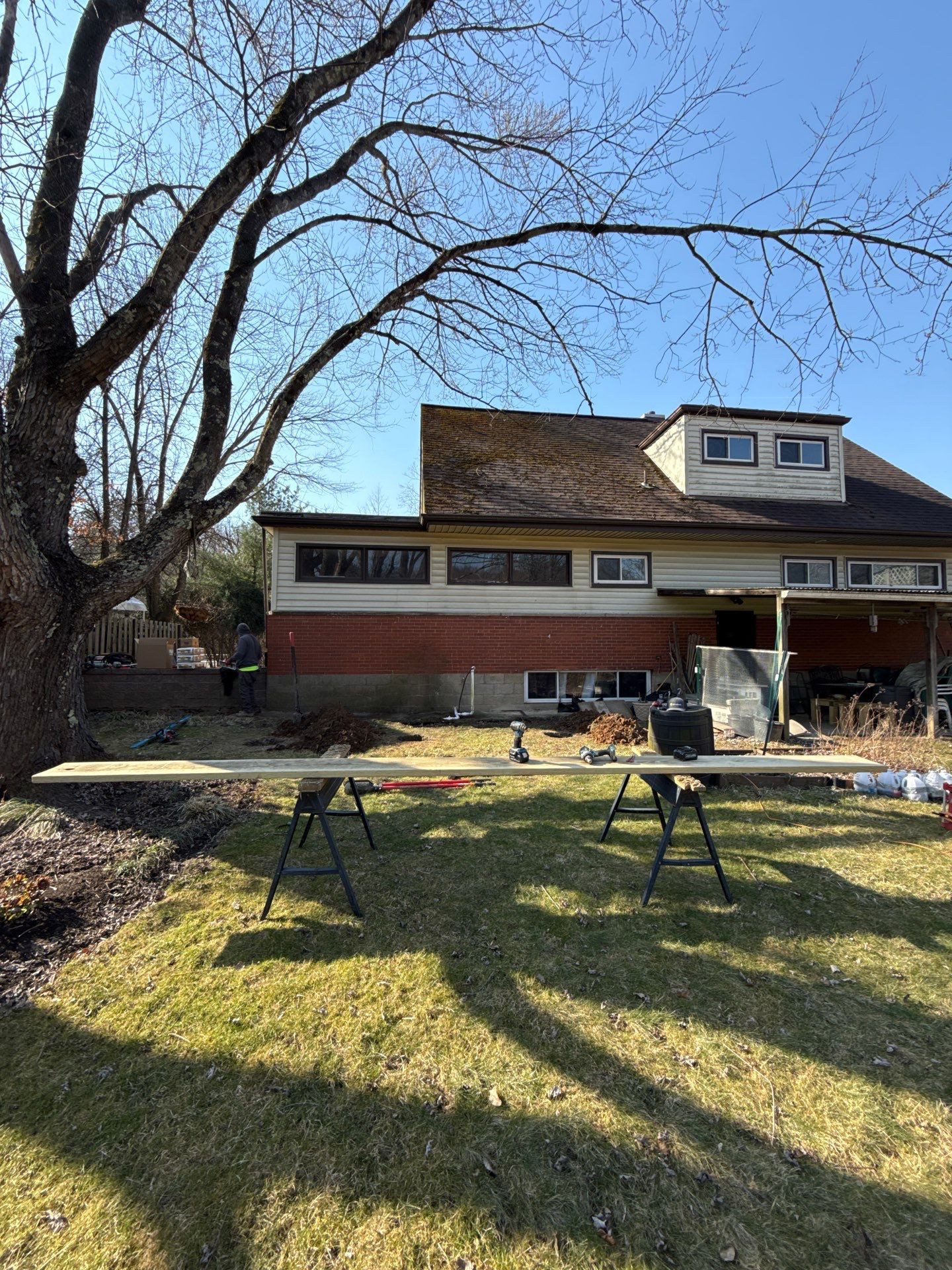 Deck and door install by Cousins Roofing Siding & Decks