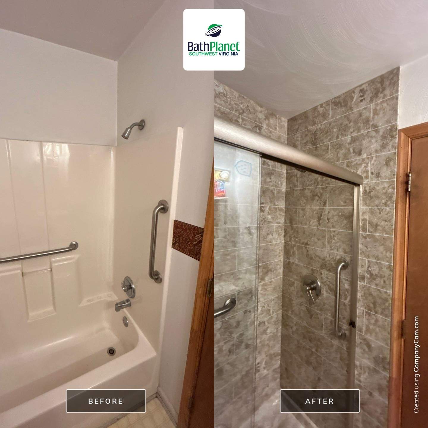 Tub to Shower by BathPlanet SW Virginia