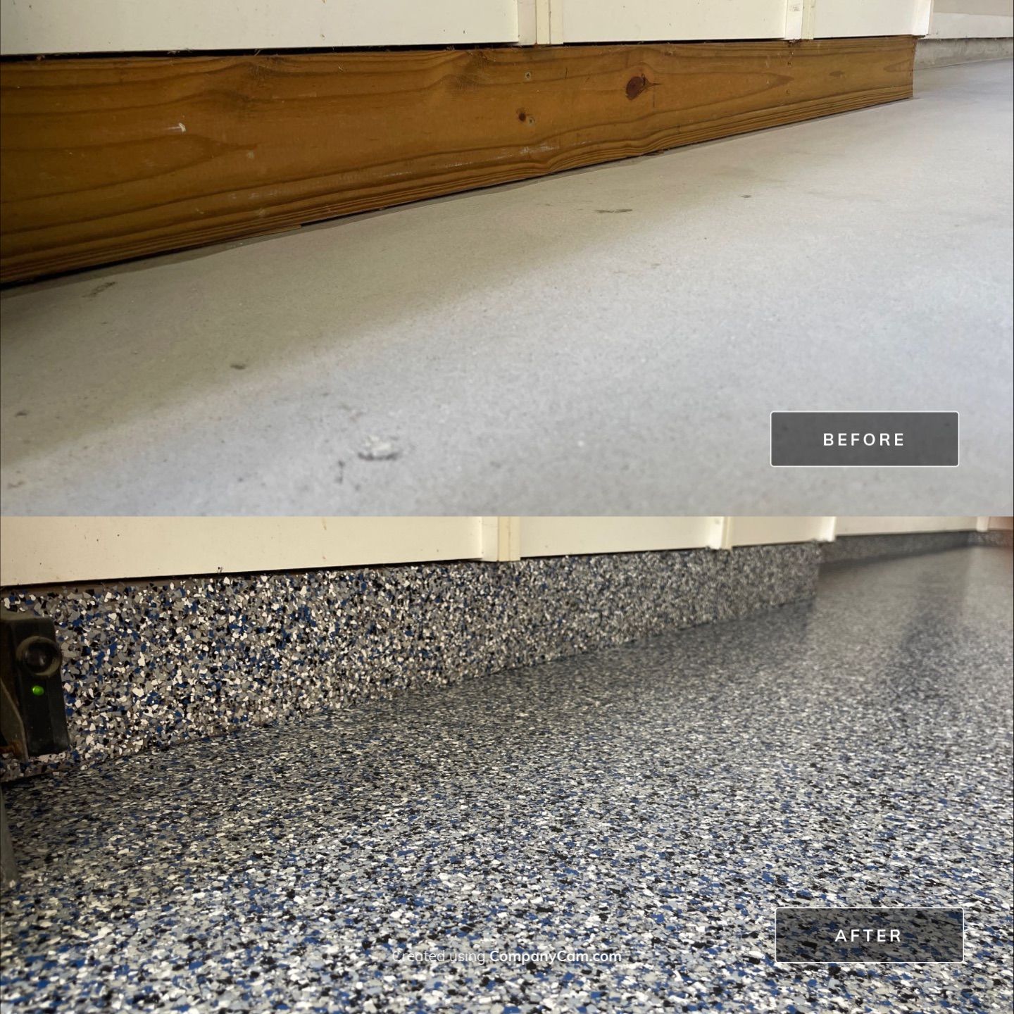 Garage Project by Cross Creek Concrete Coatings in Denim by Cross Creek Concrete Coatings