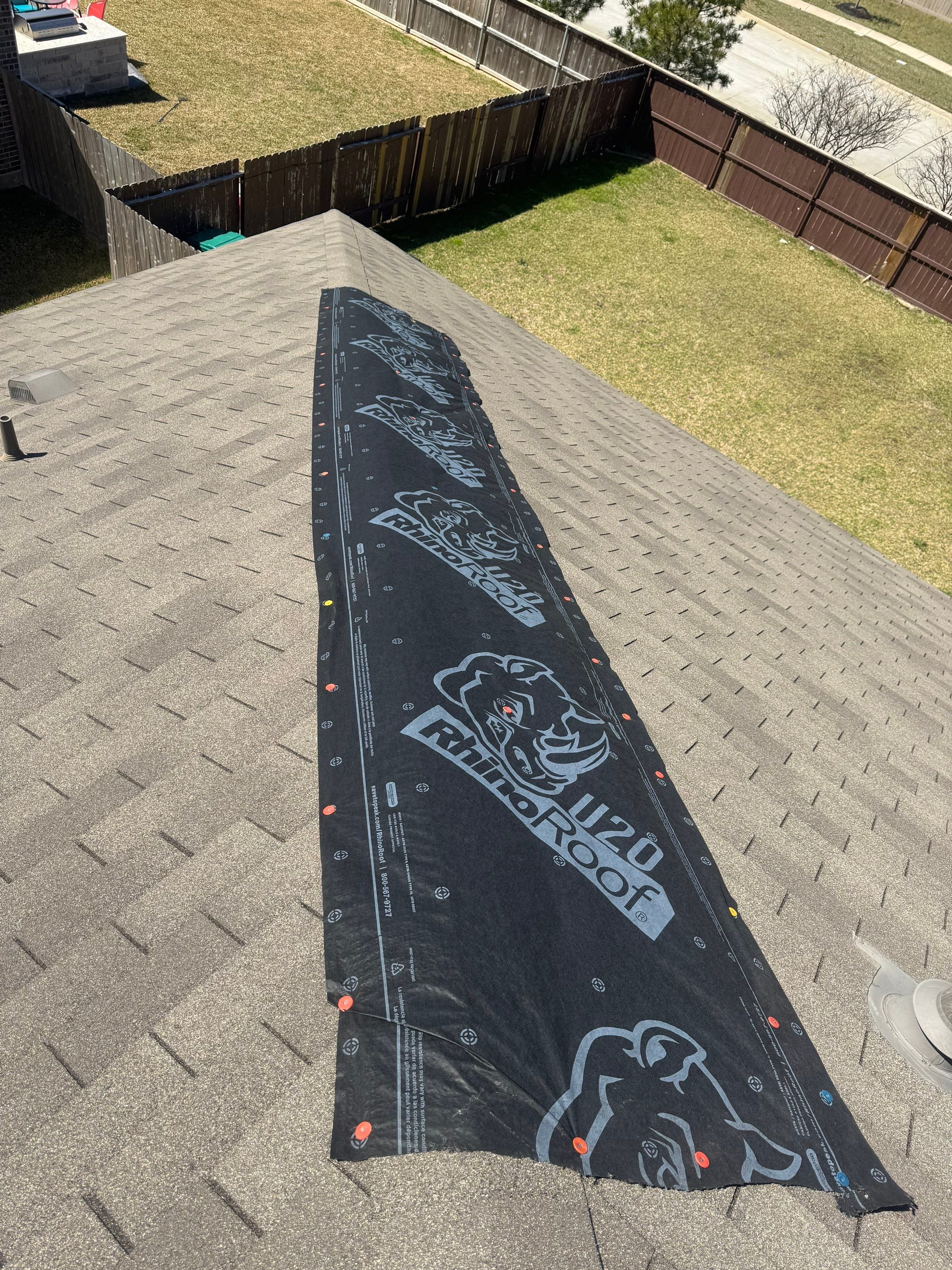 Emergency Tarp Service Project in Conroe, TX by Proud Roofing